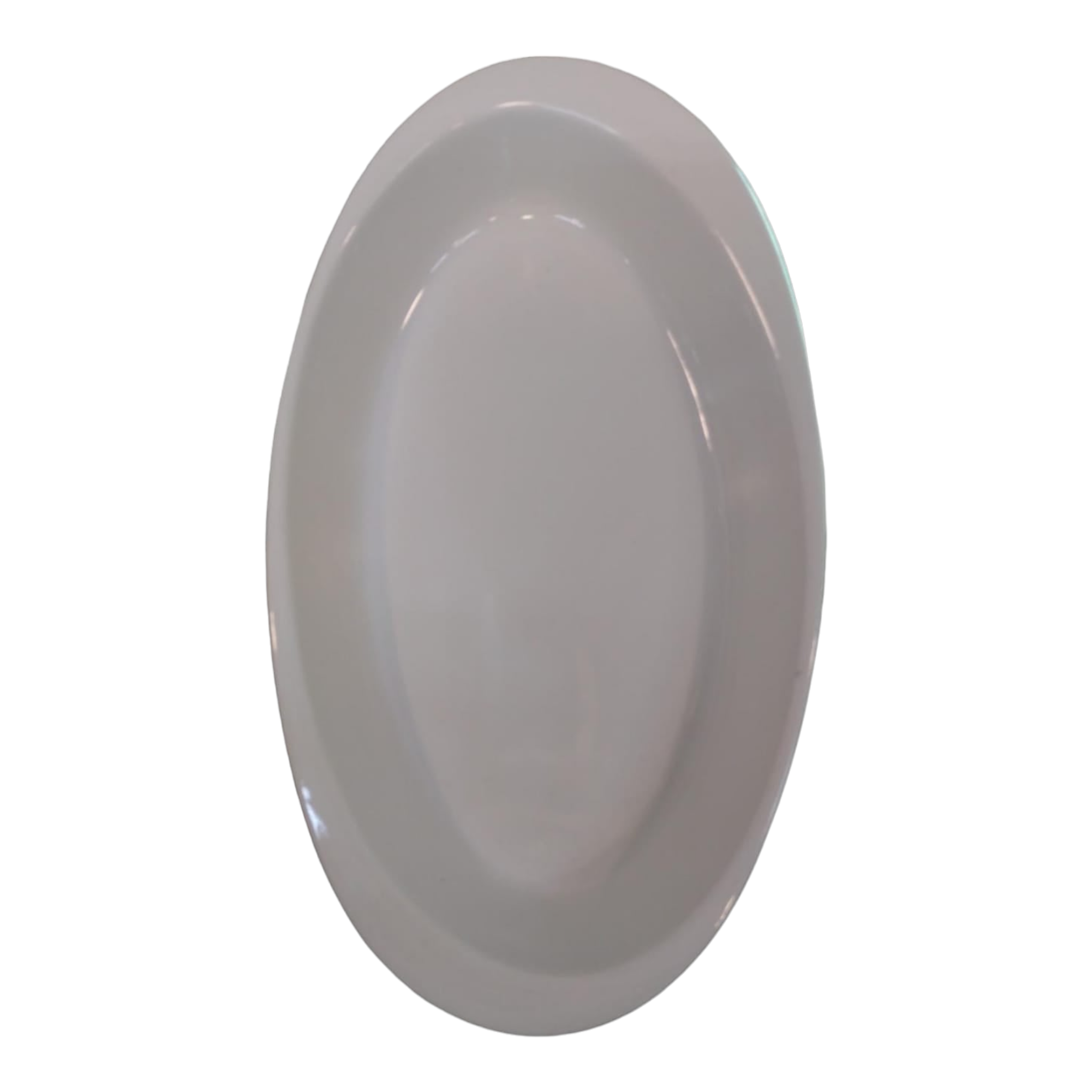 Ceramic White Oval Plate 8inch 20.5x12x3cm