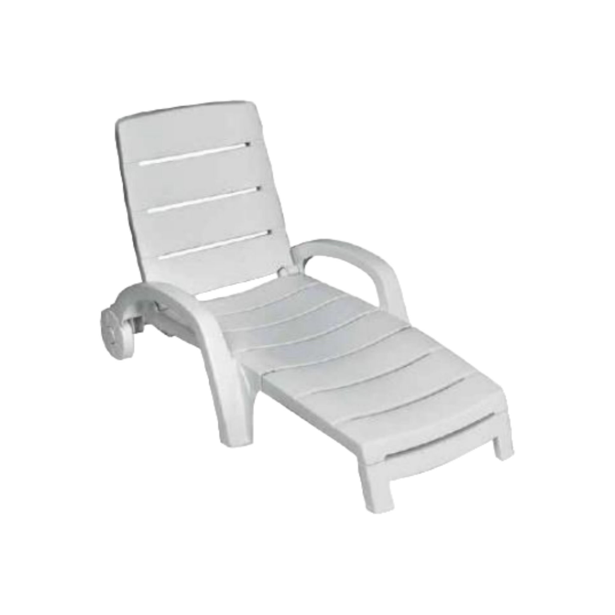 Valentino Sun Lounger Plastic Chair Cappuccino