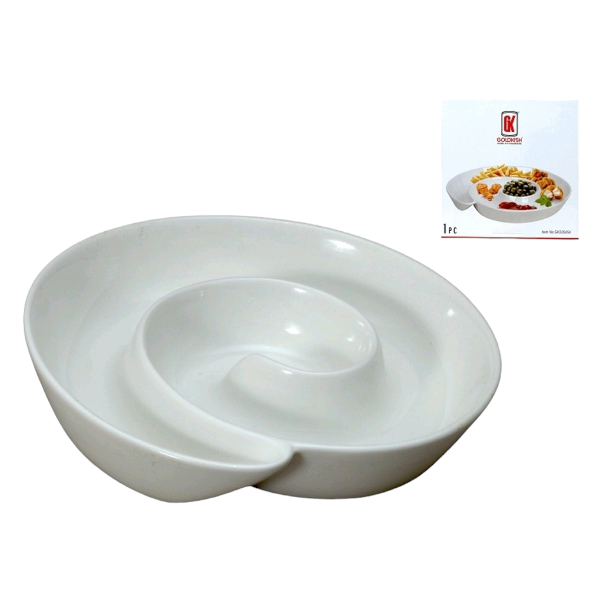 Ceramic Snail Serving Platter 21x21x3.5cm 32026