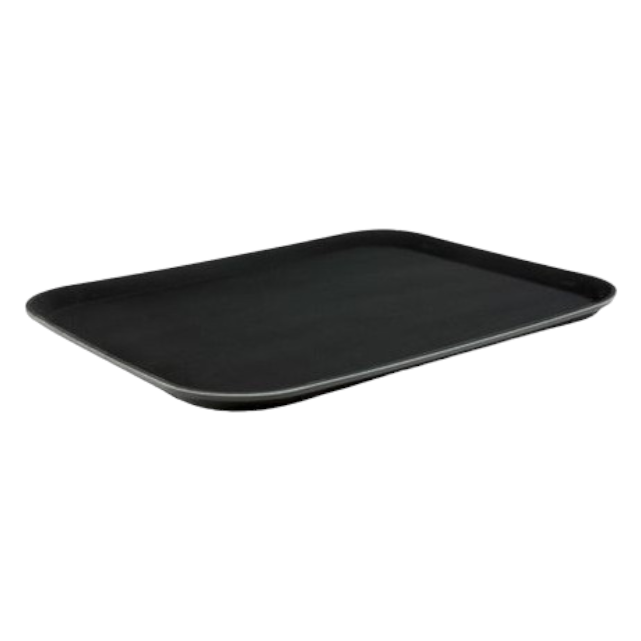 Serving Tray Non Slip Black Rectangle 46.5x36cm 29342