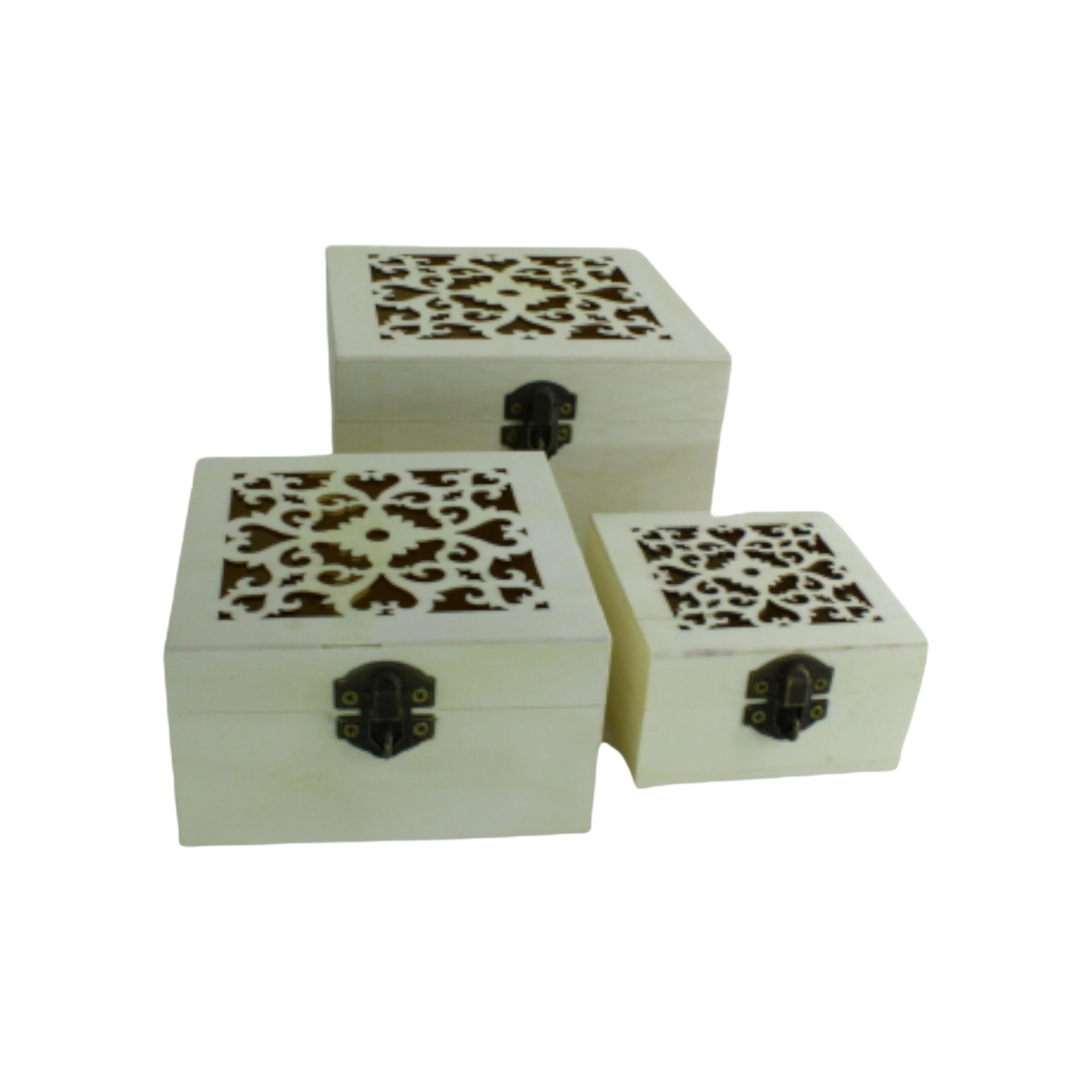 Wooden Storage Gift Box 3pc Set XWD037