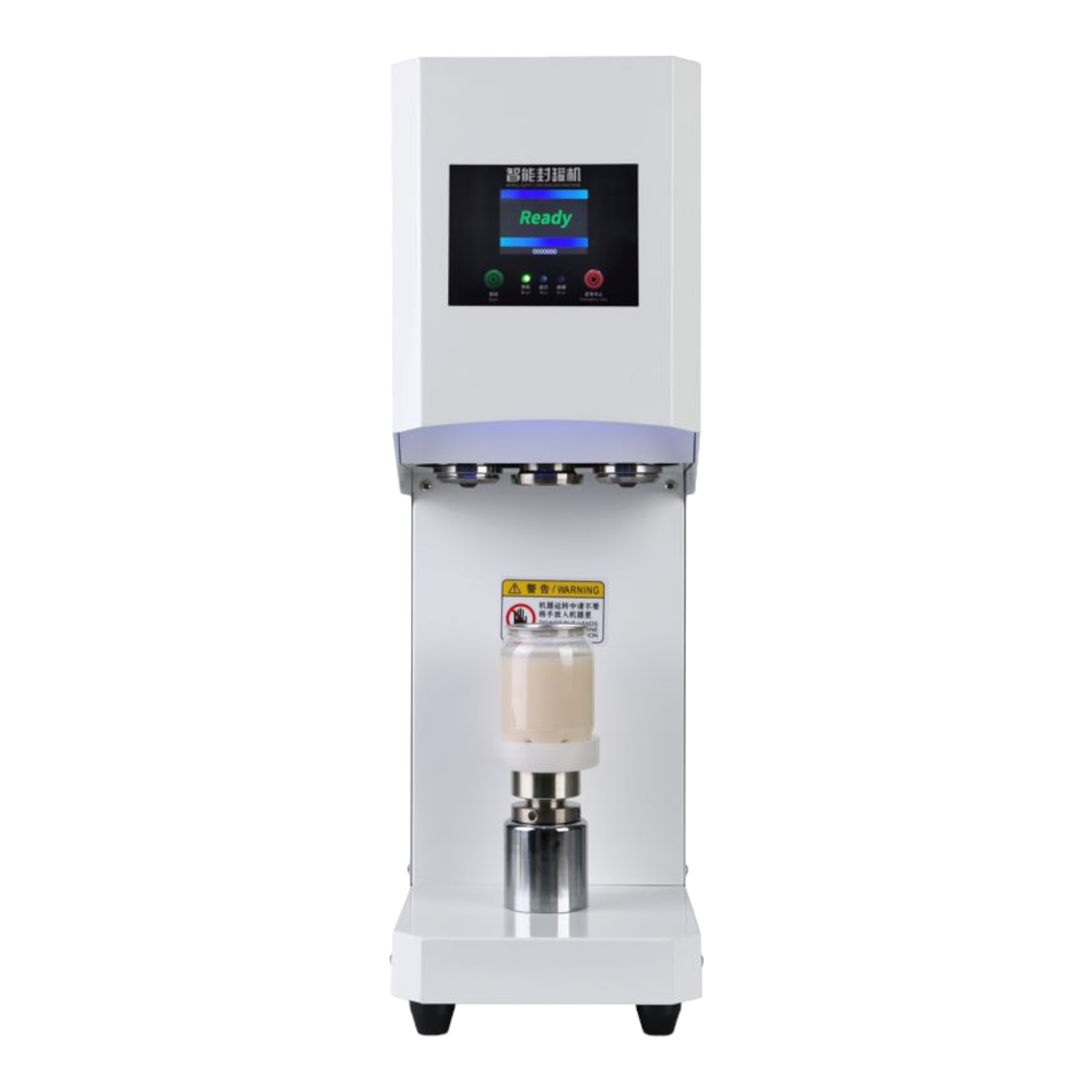 Food Grade Plastic Drinking Clear Can with Aluminium Lid