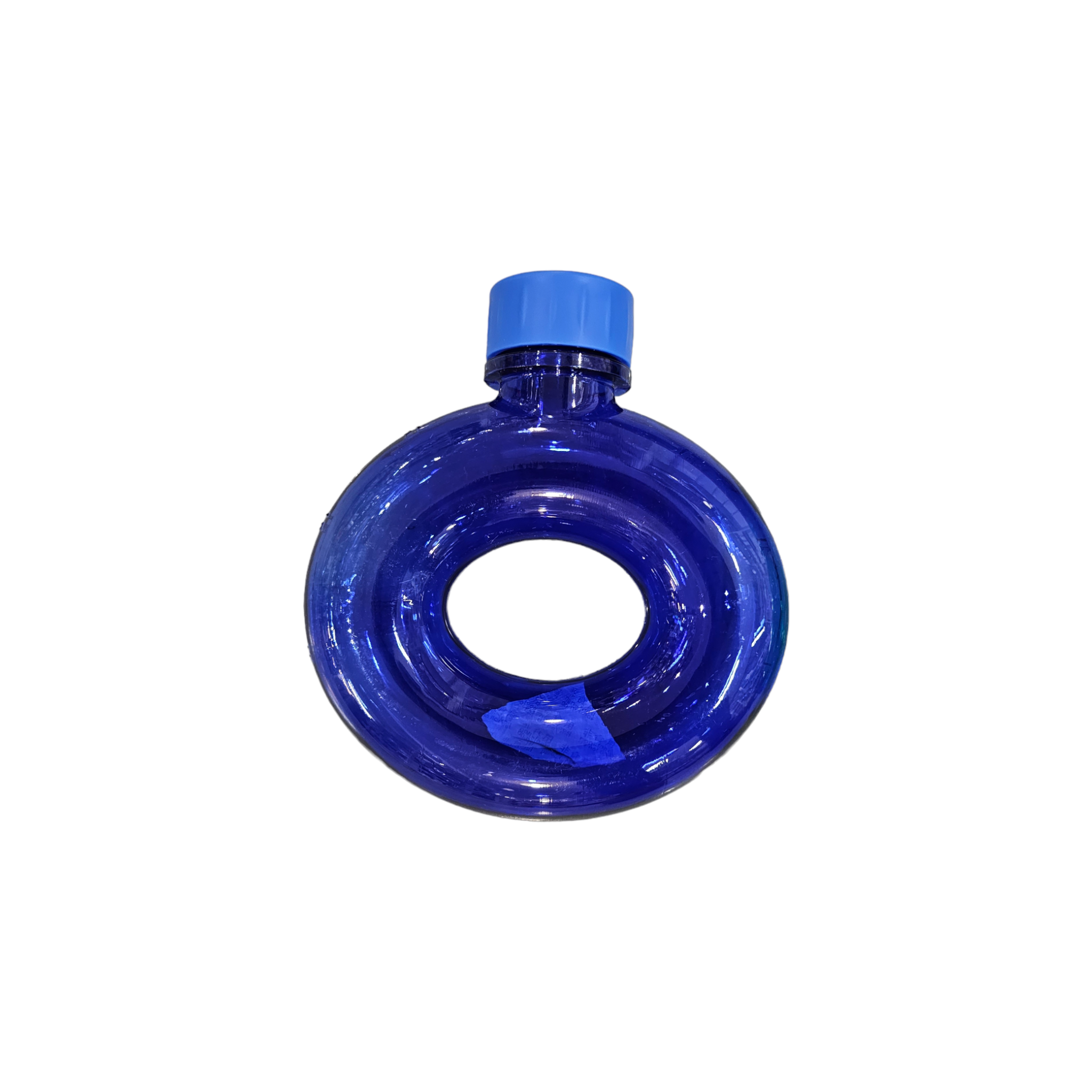 Sports Water Bottle Annular 500ml - Donut Shaped O-Ring 17x16cm Drop Resistant with Strap