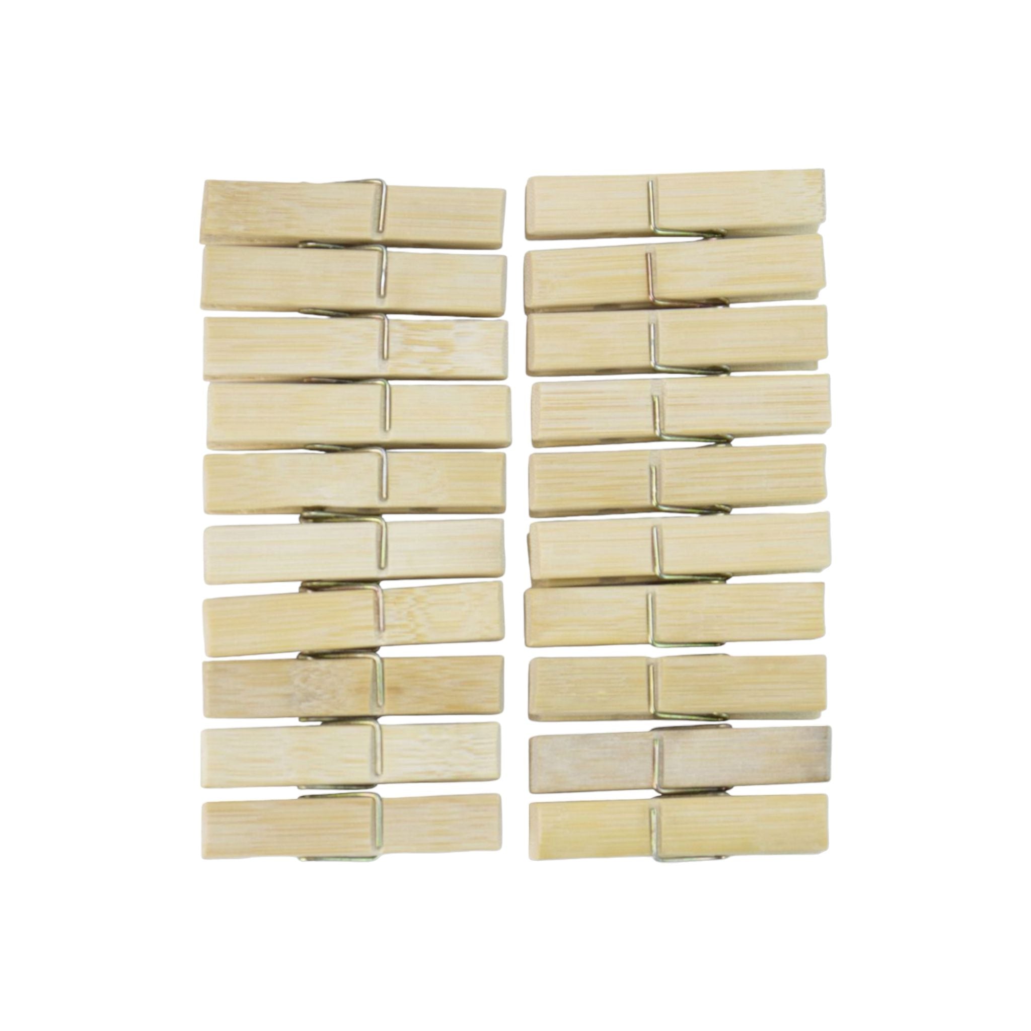 Wooden Bamboo Clothing Washing Pegs 1x1.1cm 20pack