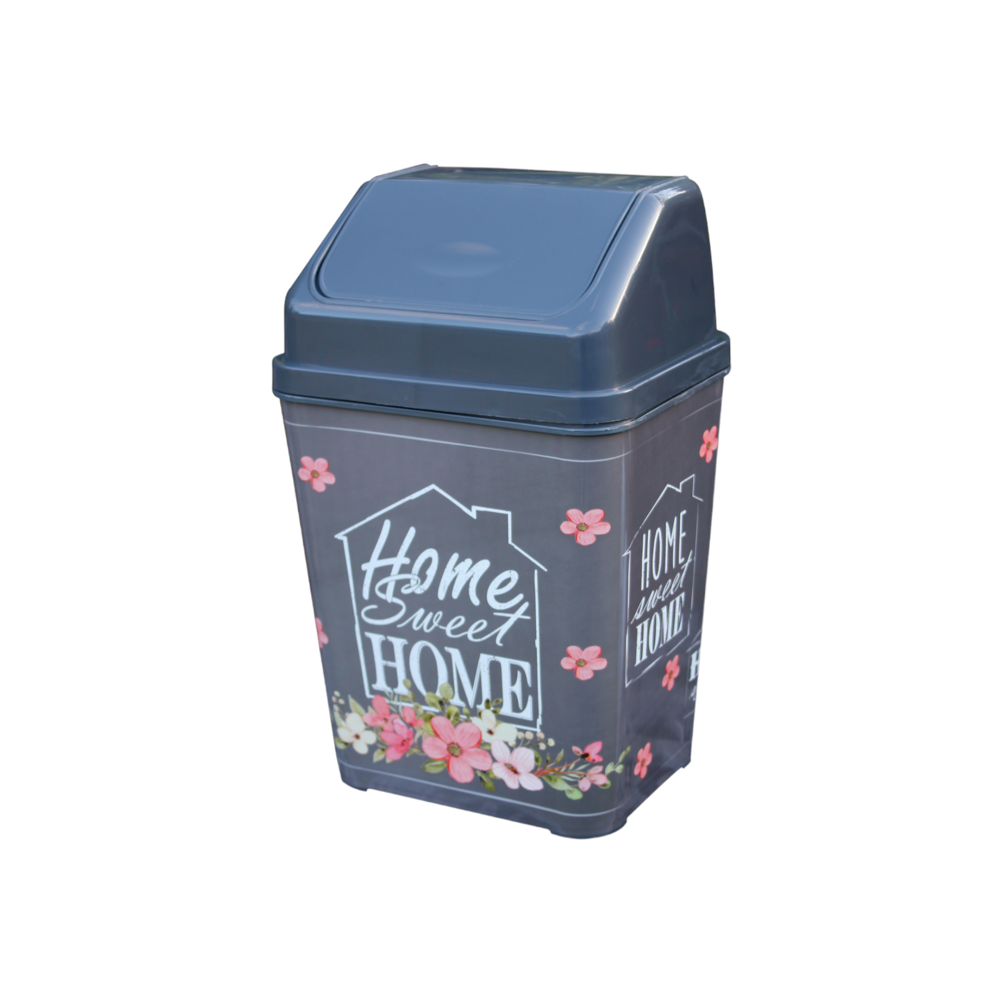 4L Plastic Waste Bin Home Print Nu Ware
