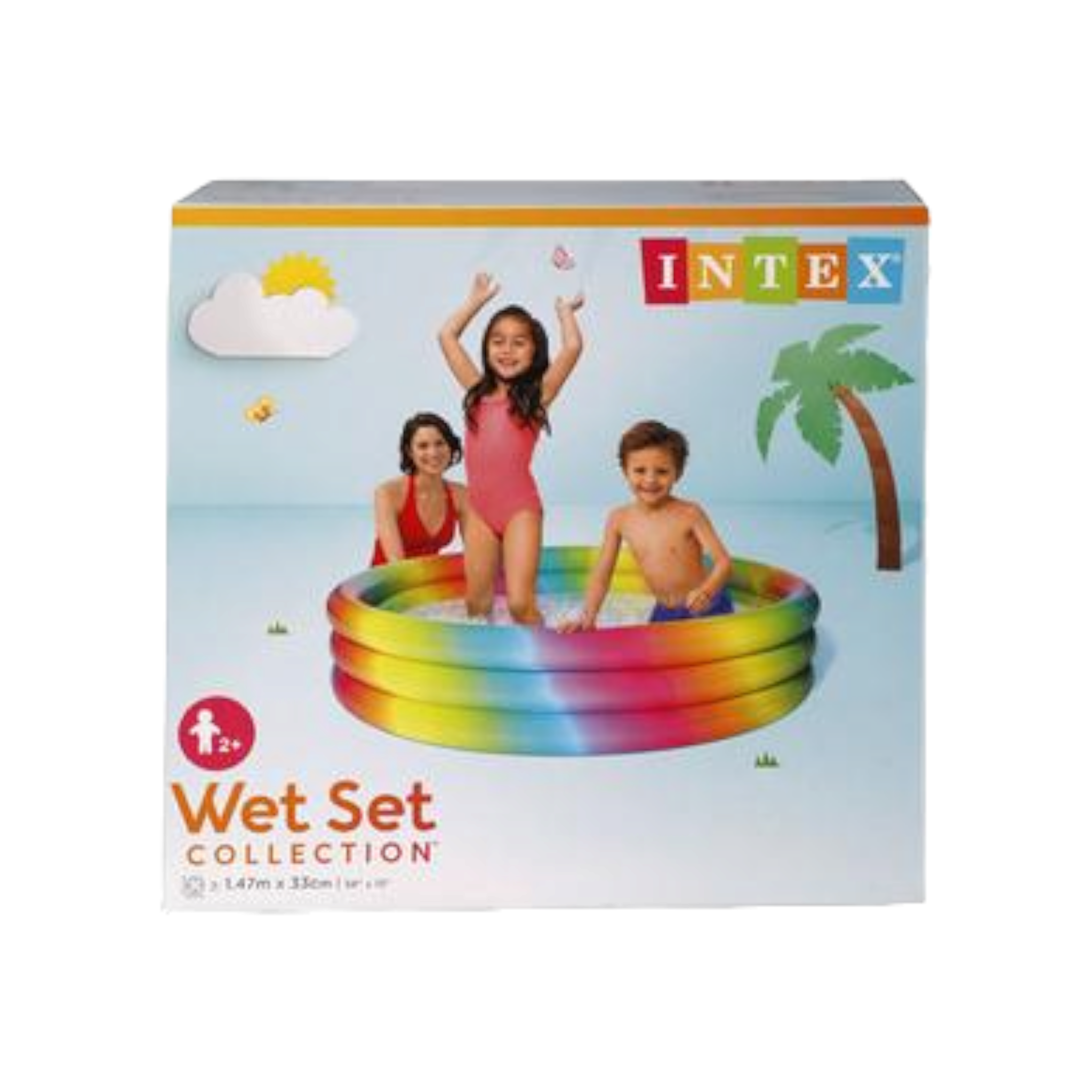 Intex Rainbow Pool Omber 3 Ring 147x33cm