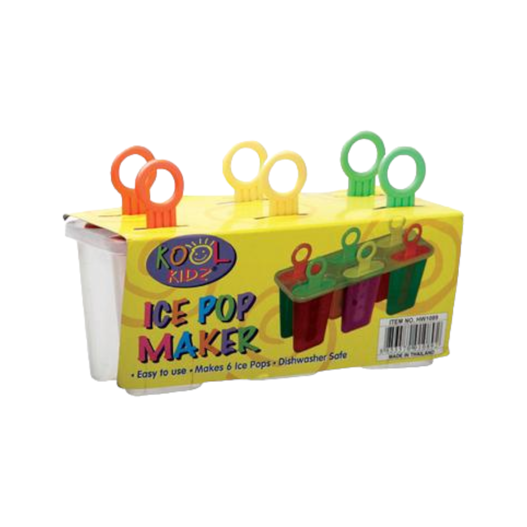 Plastic Ice Pop Lolly Maker 6pack