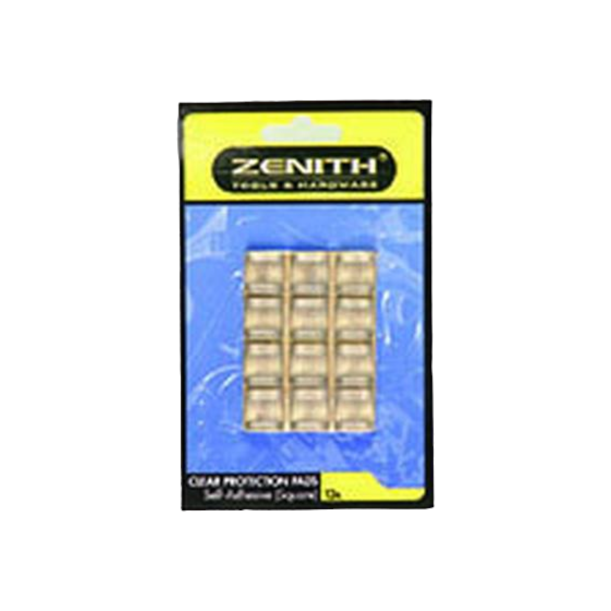 Zenith Clear Adhesive Protection Pads Square 12pcs