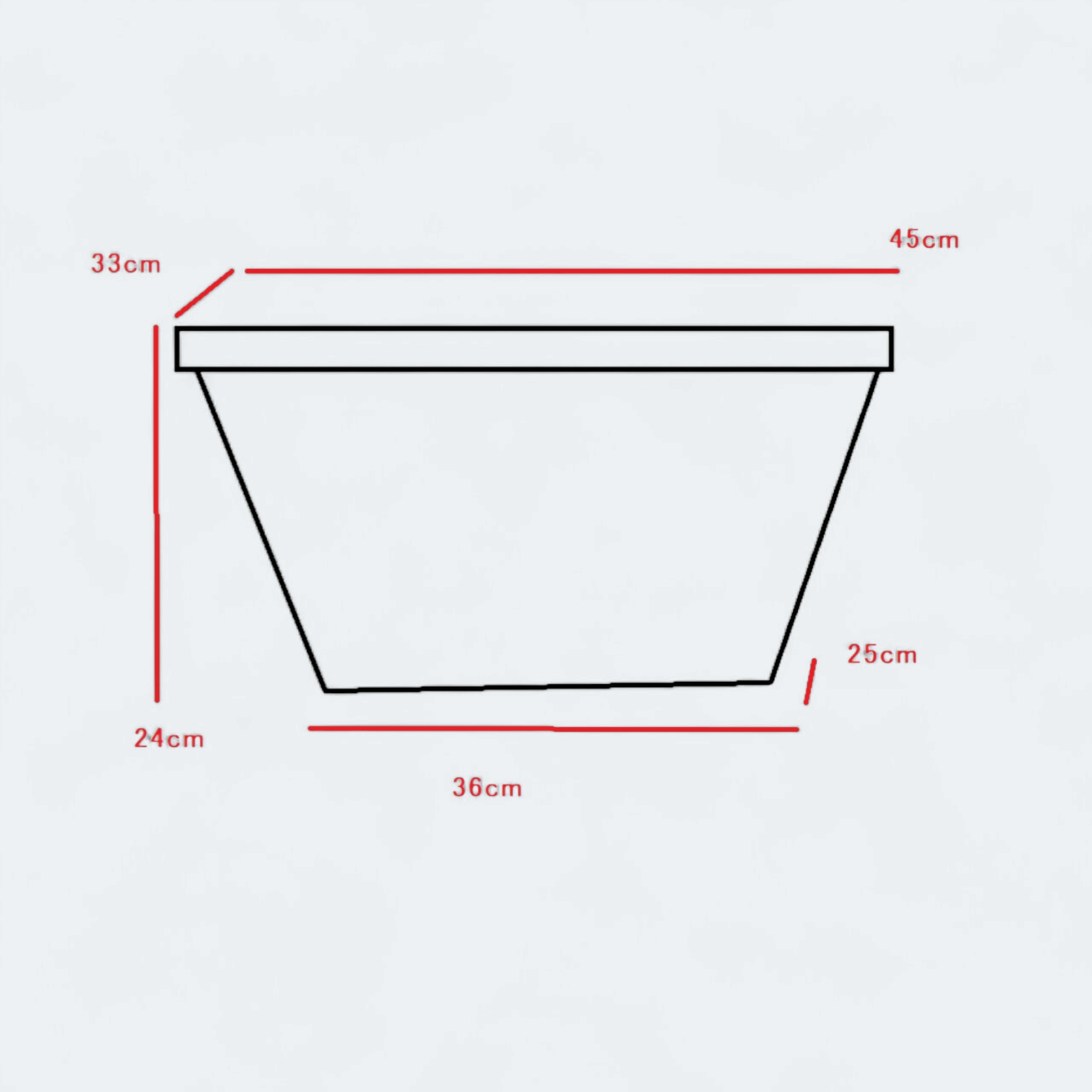 Shopping Basket Plastic Jumbo with Handle