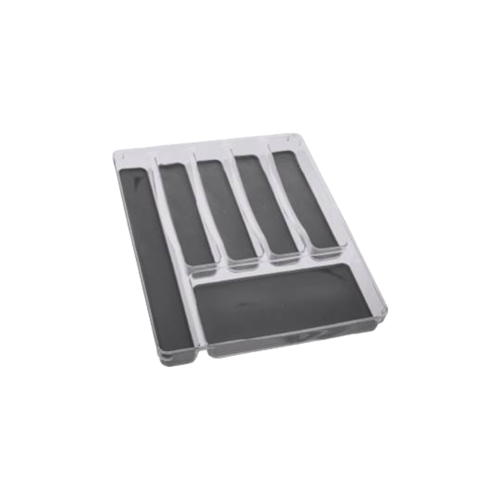 Acrylic Cutlery Holder 6-Compartment Divison Non Slip