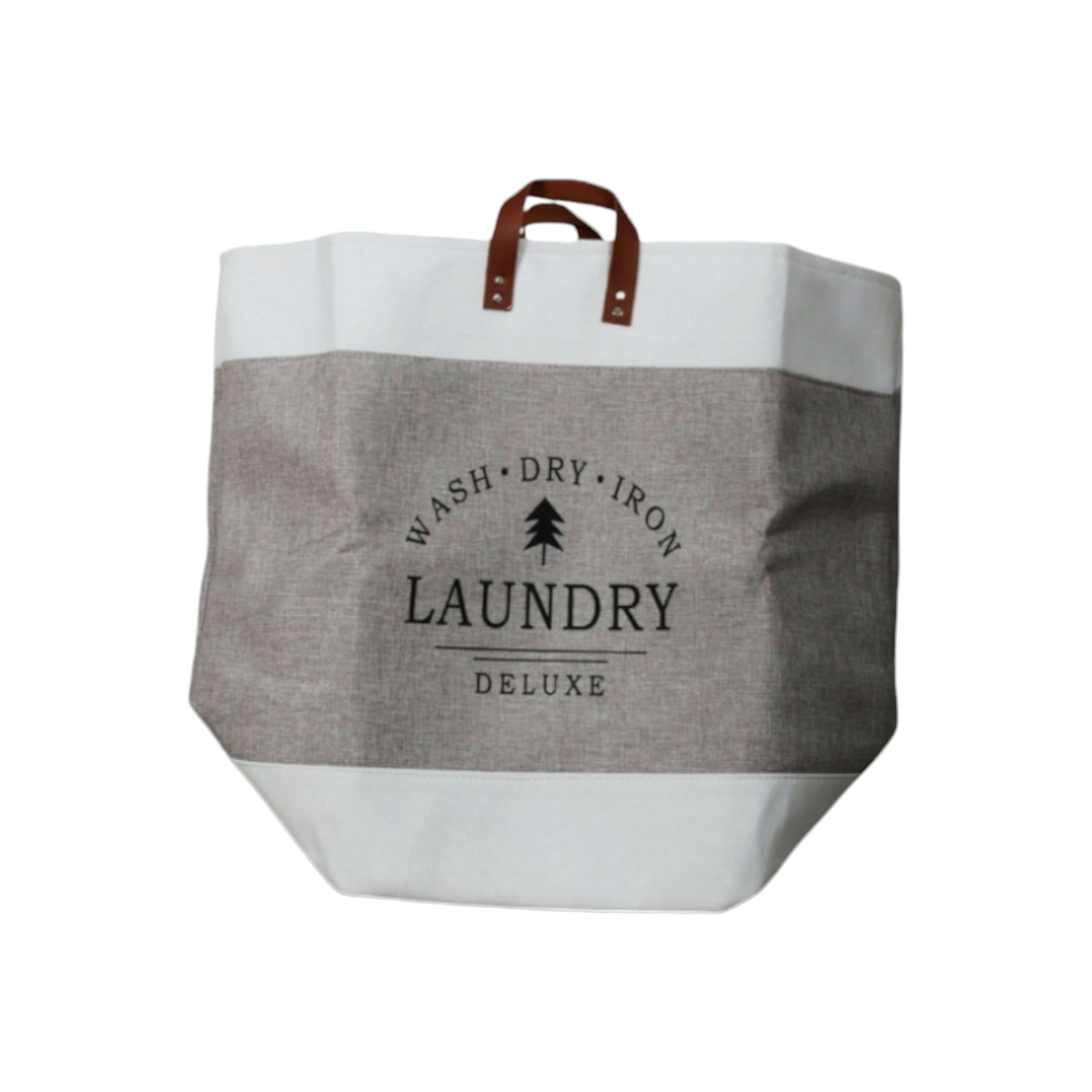 Foldable Canvas Laundry Bag Basket
