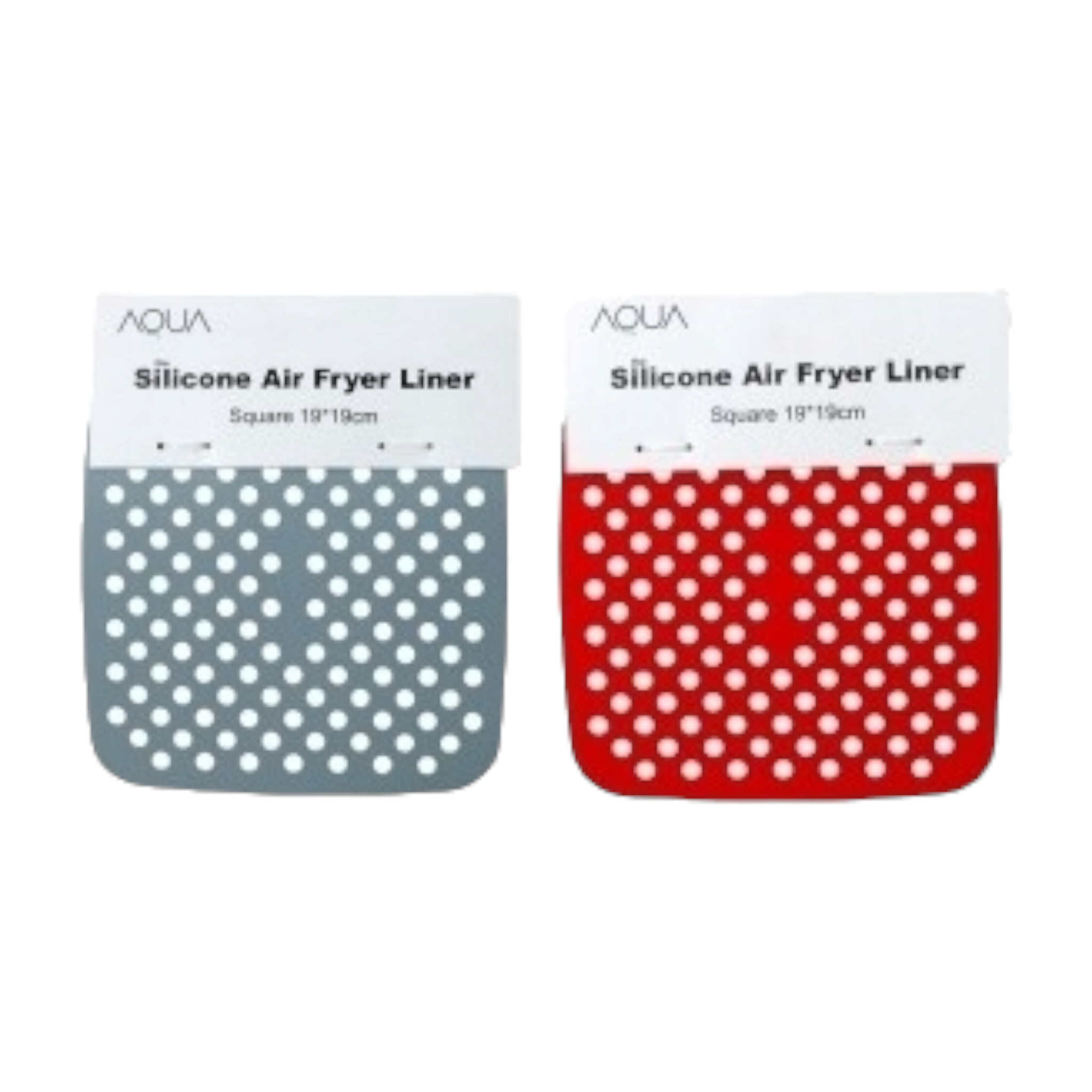Aqua Silicone Air Fry Liner Mats Square 19x19cm