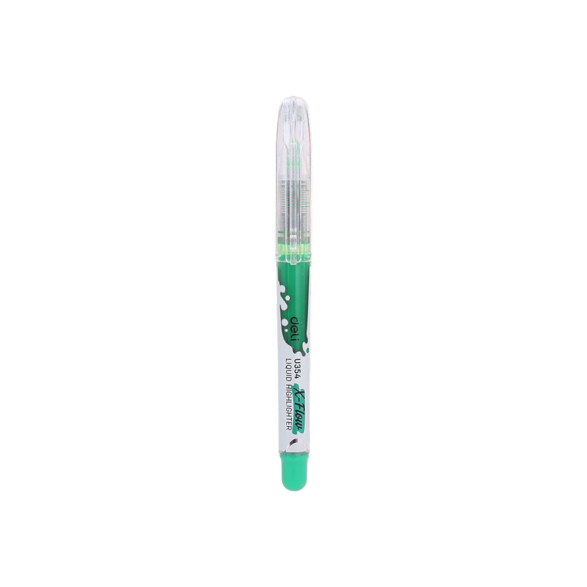Deli Liquid Highlighter Chisel Tip Pen Type Green