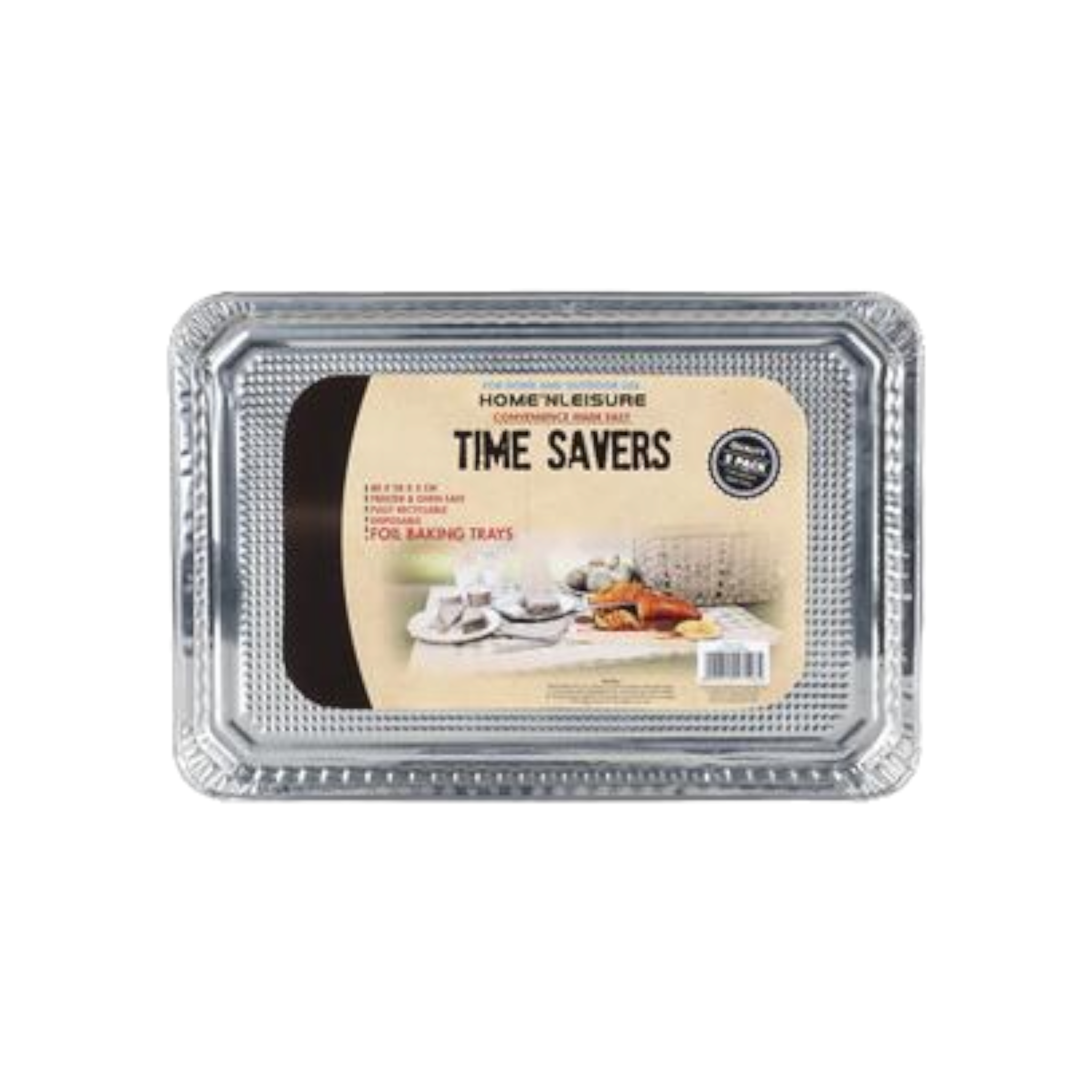 Time Savers Baking Pan Aluminium Foil 40x28x2cm 2pcs