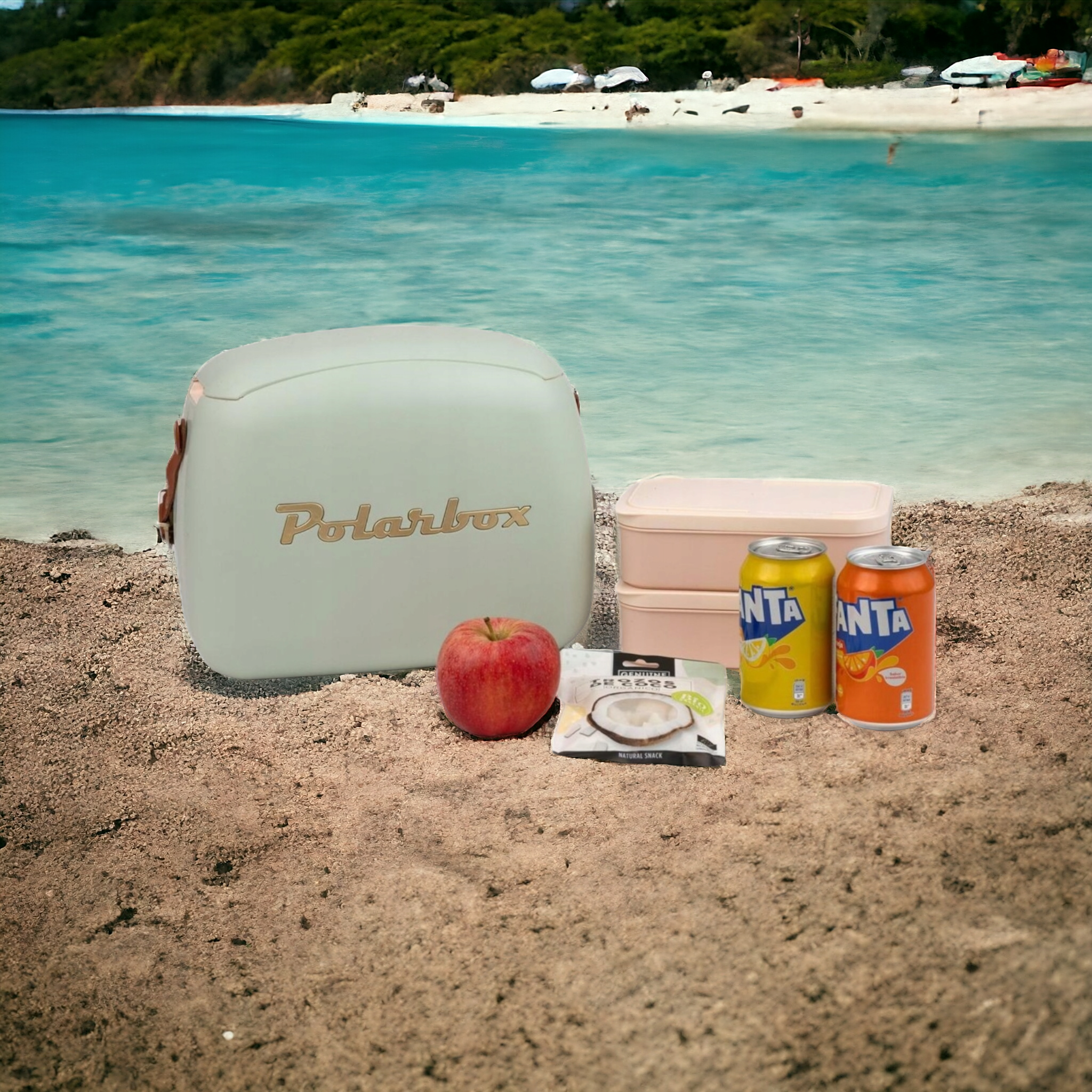 Polarbox 6L Mini Retro Cooler Bag with Two Lunch Box Containers