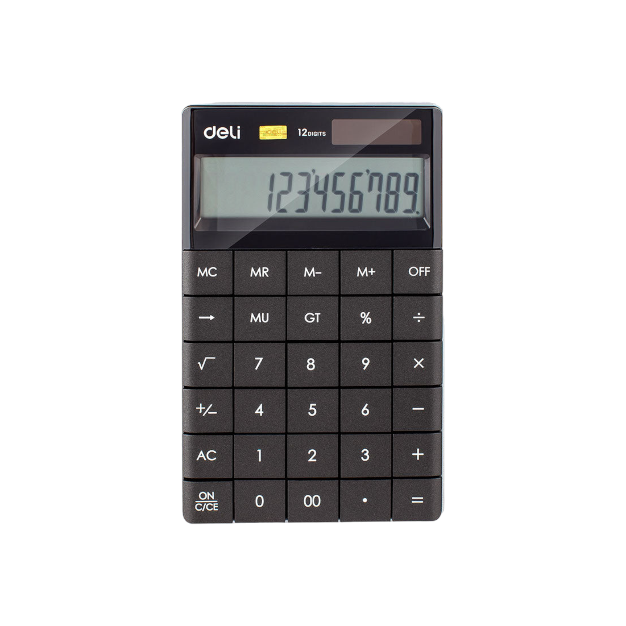 Deli Calculator 12-Digit Black
