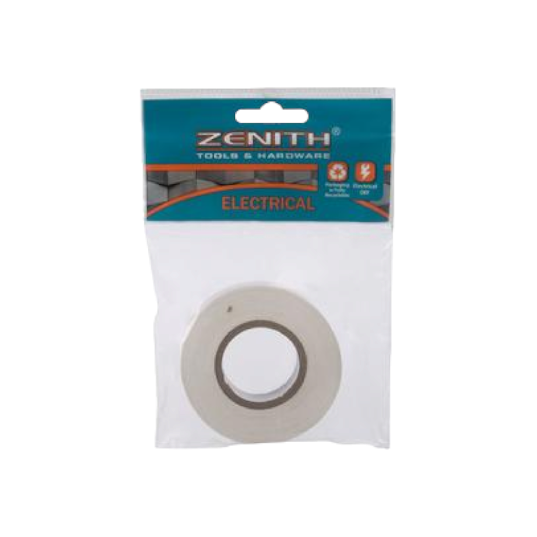 Zenith Insulation Tape Plastic 18mmx20m White