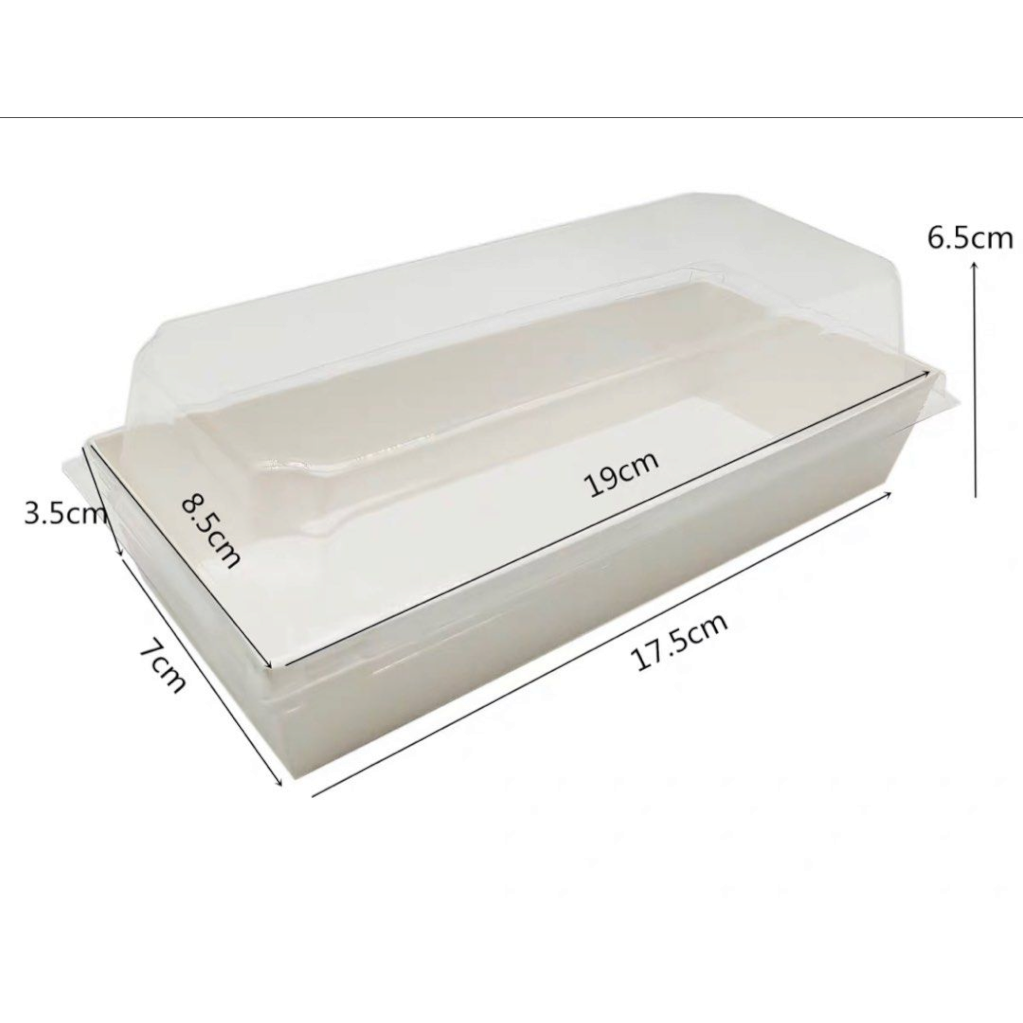 Disposable Take Away Kraft Food Container 17.5x7.5cm 10pack