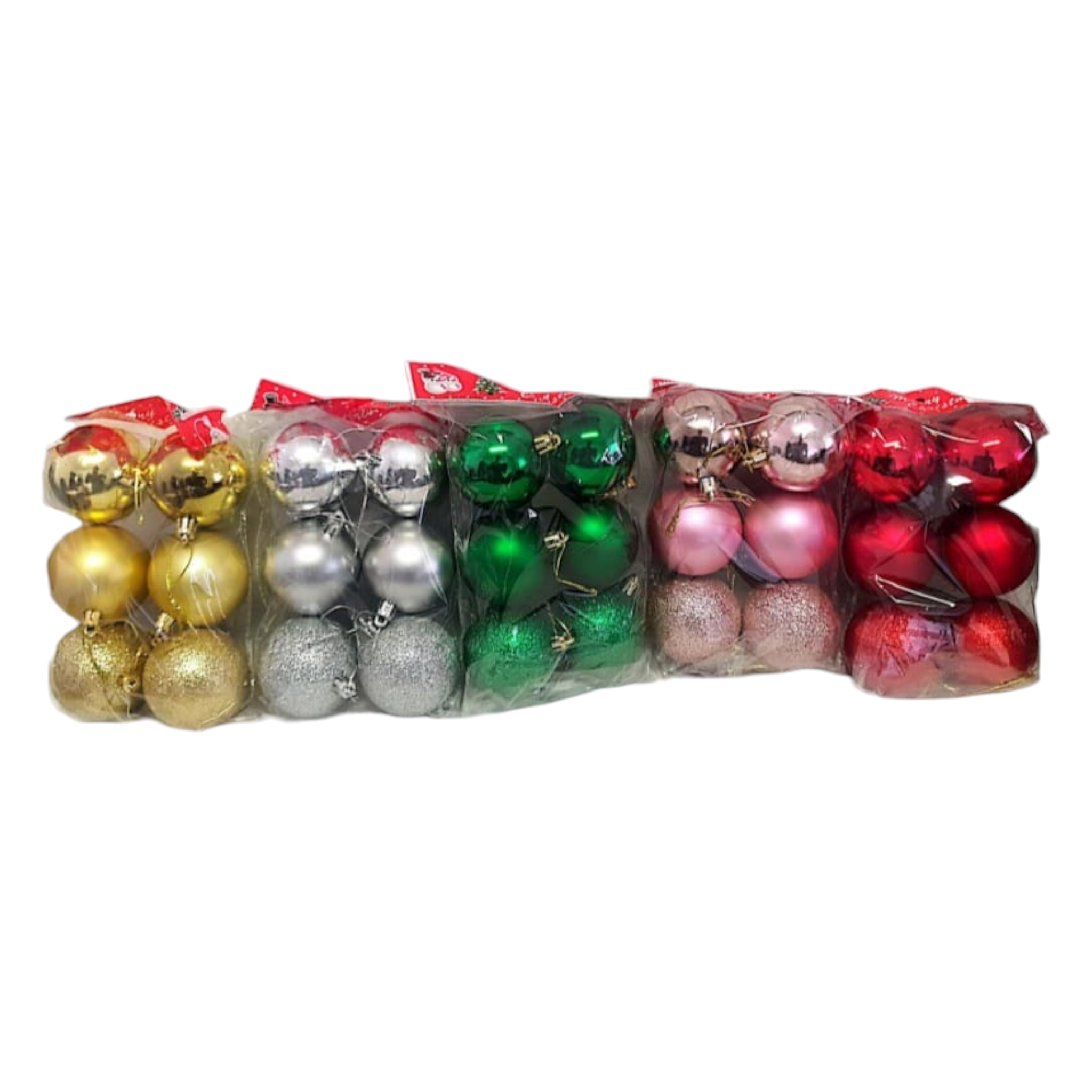 Decorative Color Balls 6cm 6pack