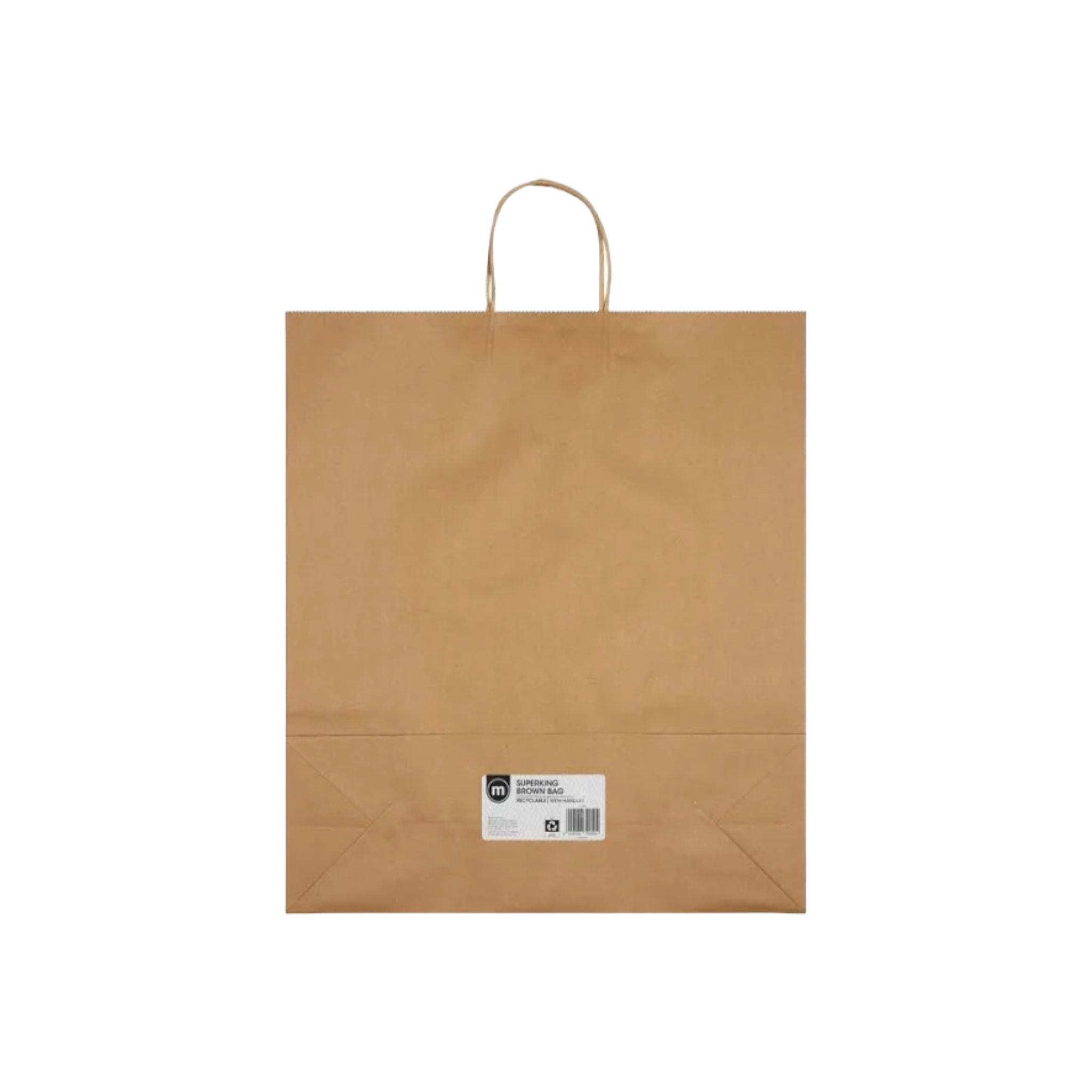 M-Kraft Kraft Gift Bag Superking Gusset Bag 50x43x15cm with Twist Handles
