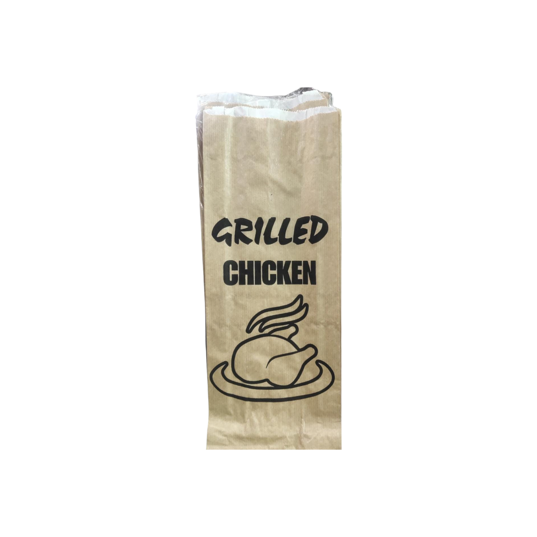 Duplex Chicken Kraft Brown Paper Bag Small  150mmx45x365mm 100pack