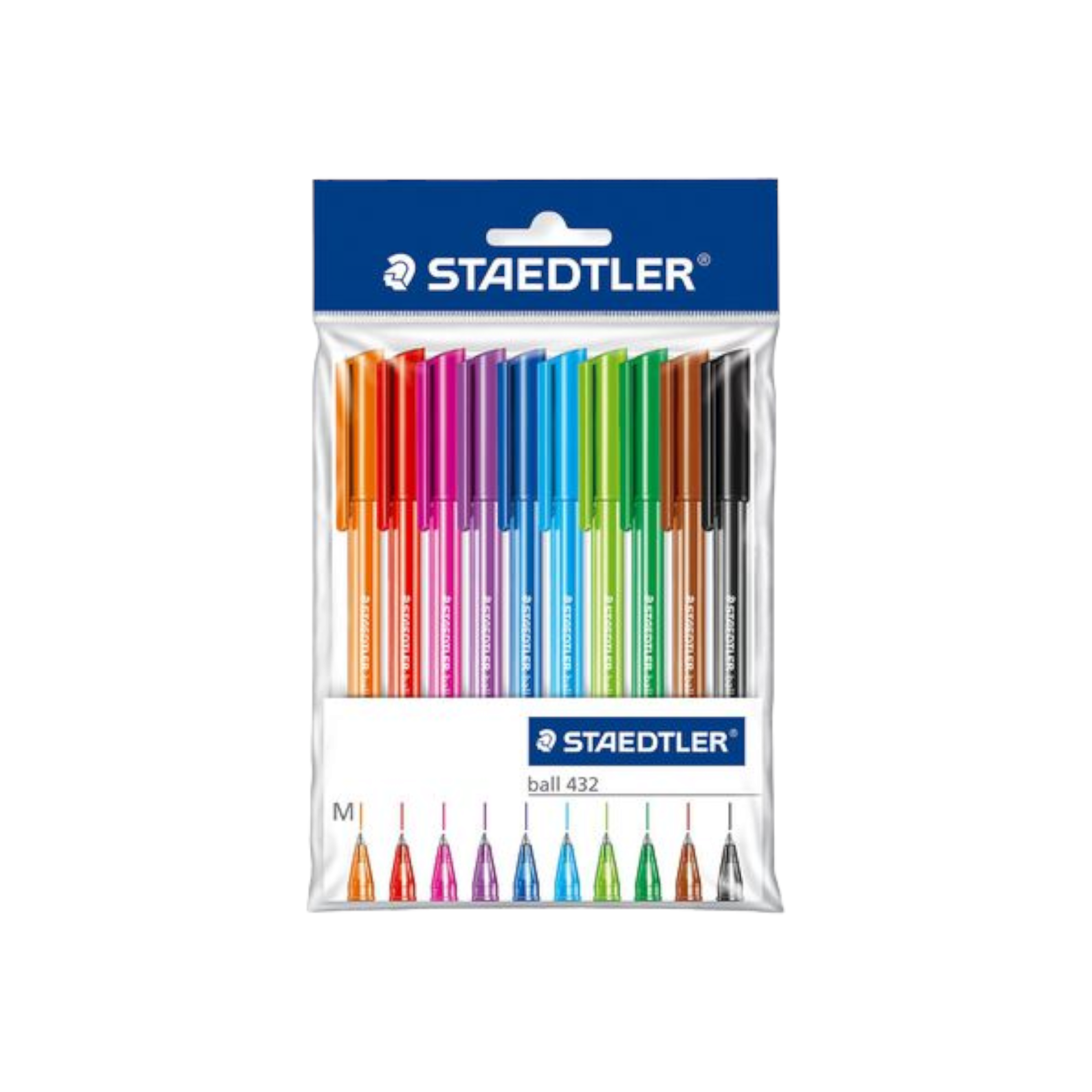 Steadtler Ballpoint Pen Set 10pack Assorted Colours