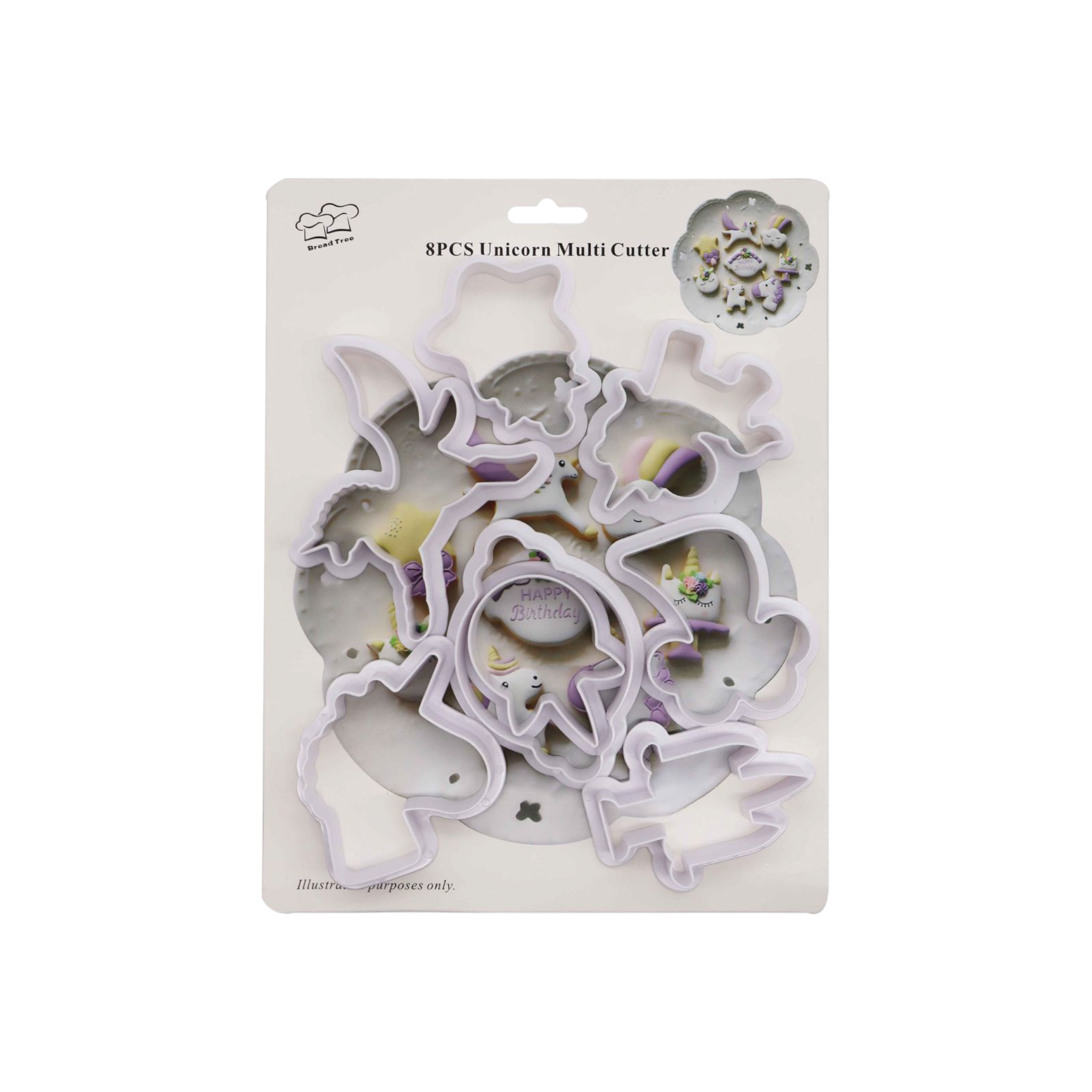 Unicorn Cookie Cutter 8pack
