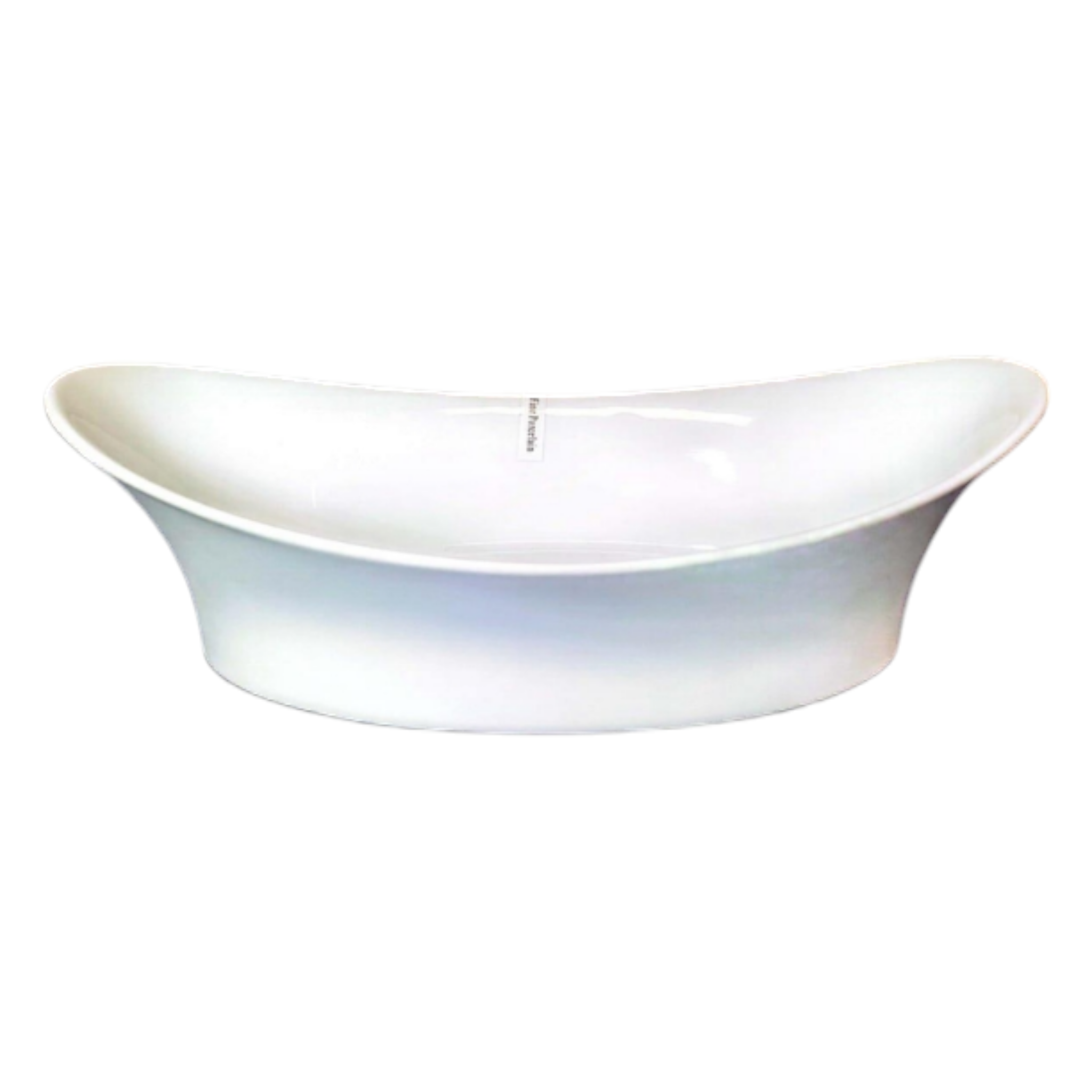 Ceramic White Oval Serving Bowl 13inch