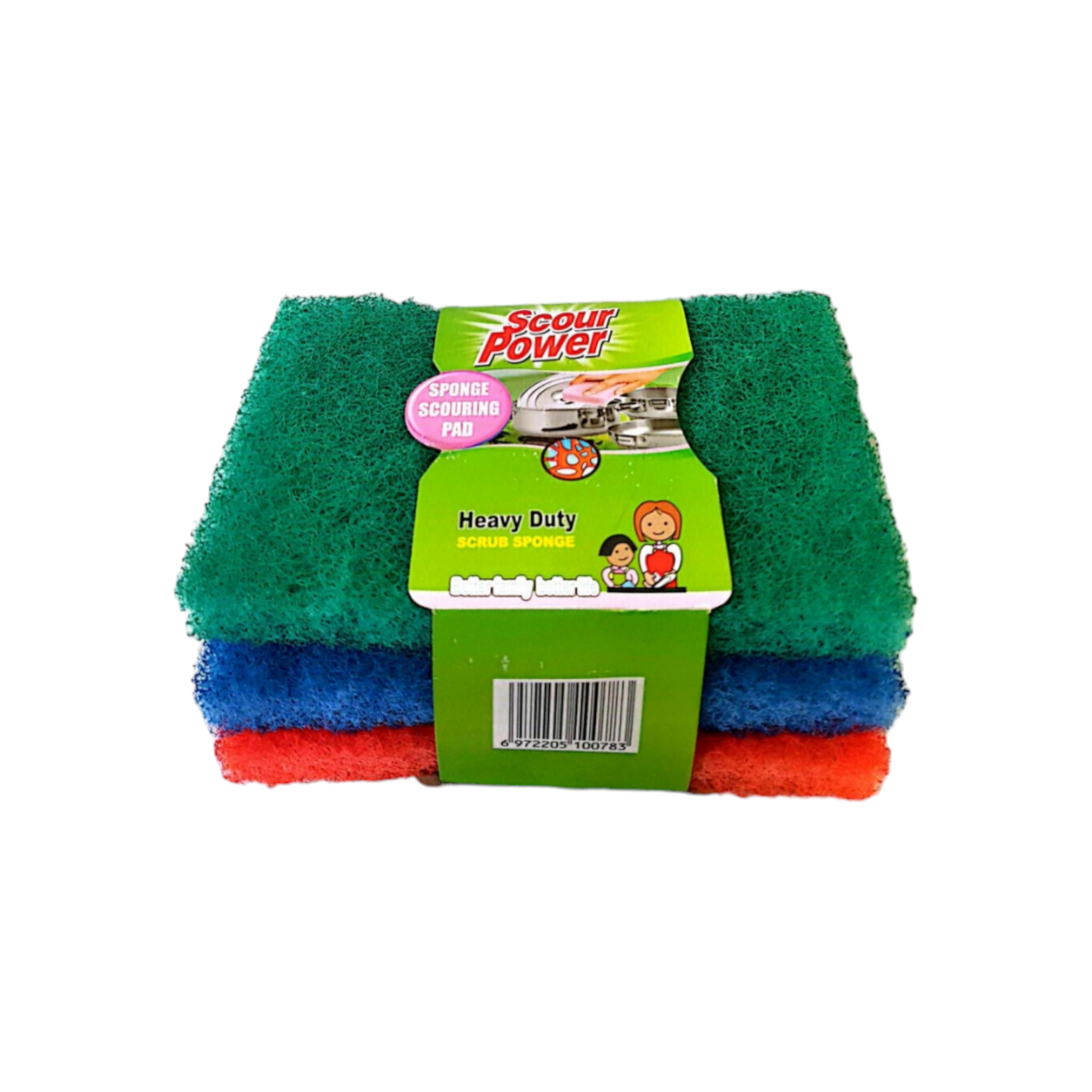 Scouring Pad 15x10cm Heavy Duty 6015SP 3pc