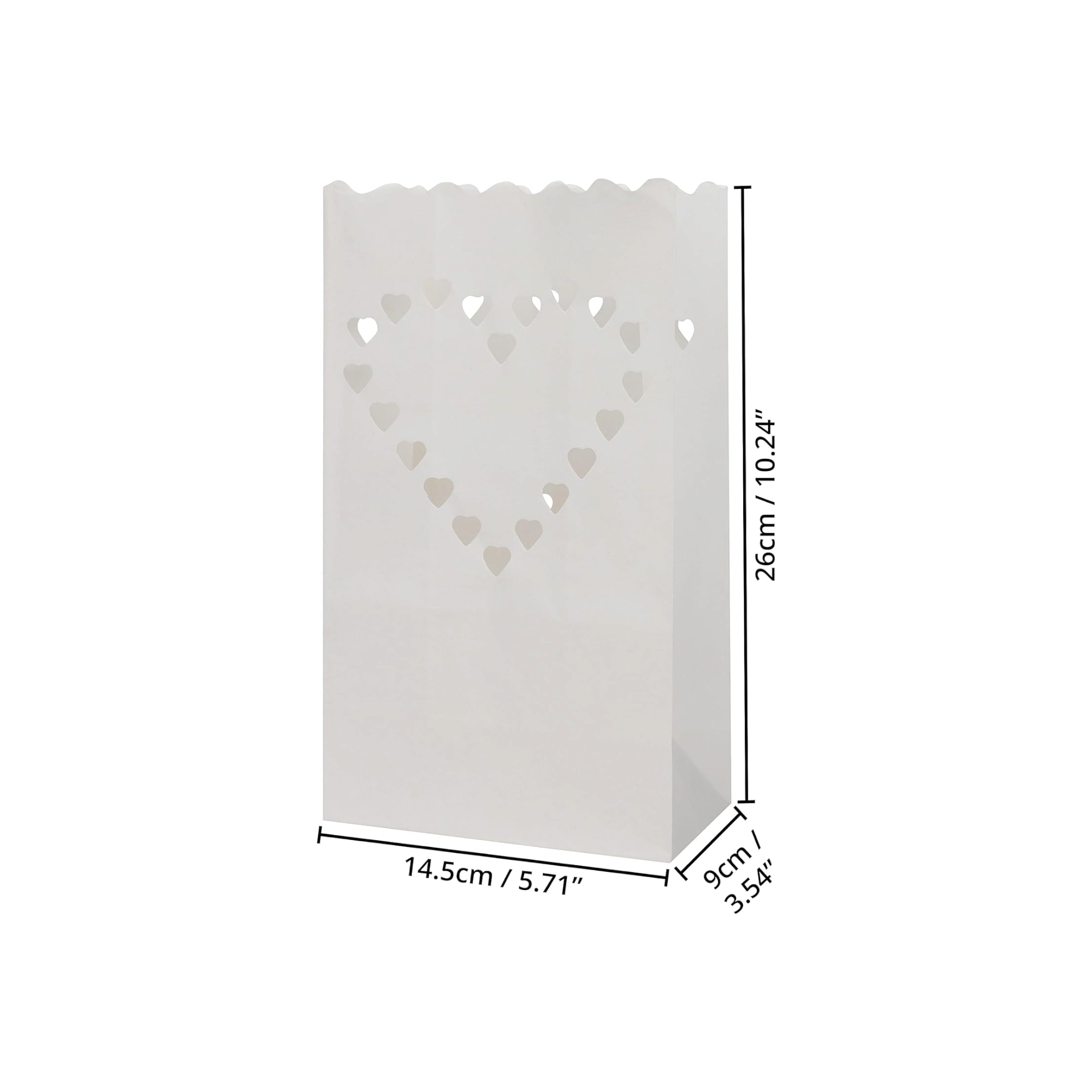 Kraft Paper Bag for Tealight Holder - Lantern Lamp Candle Bags 10pack