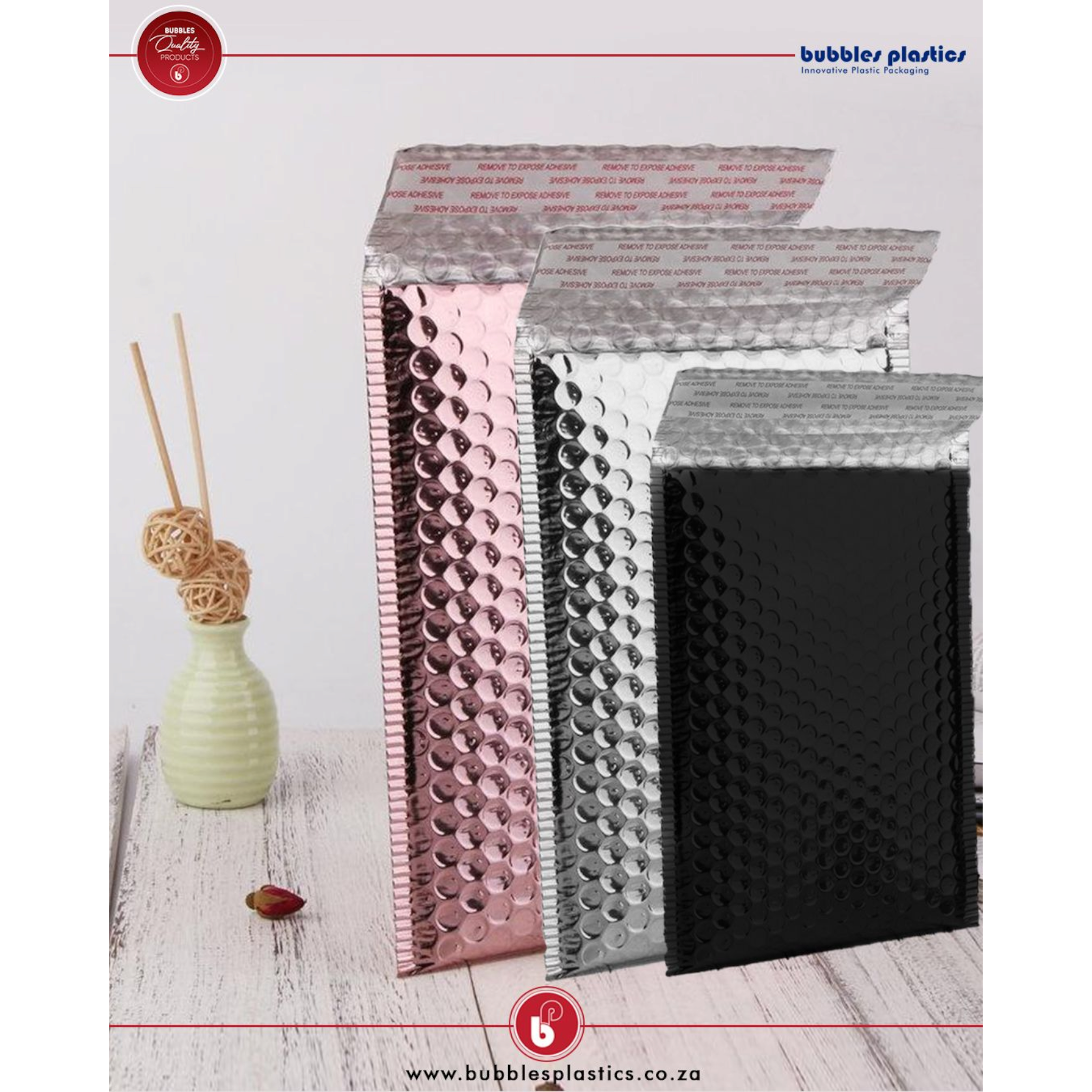 Bubble Pouch Mailer Bag Self-Seal Padded Envelope 23x30+4cm