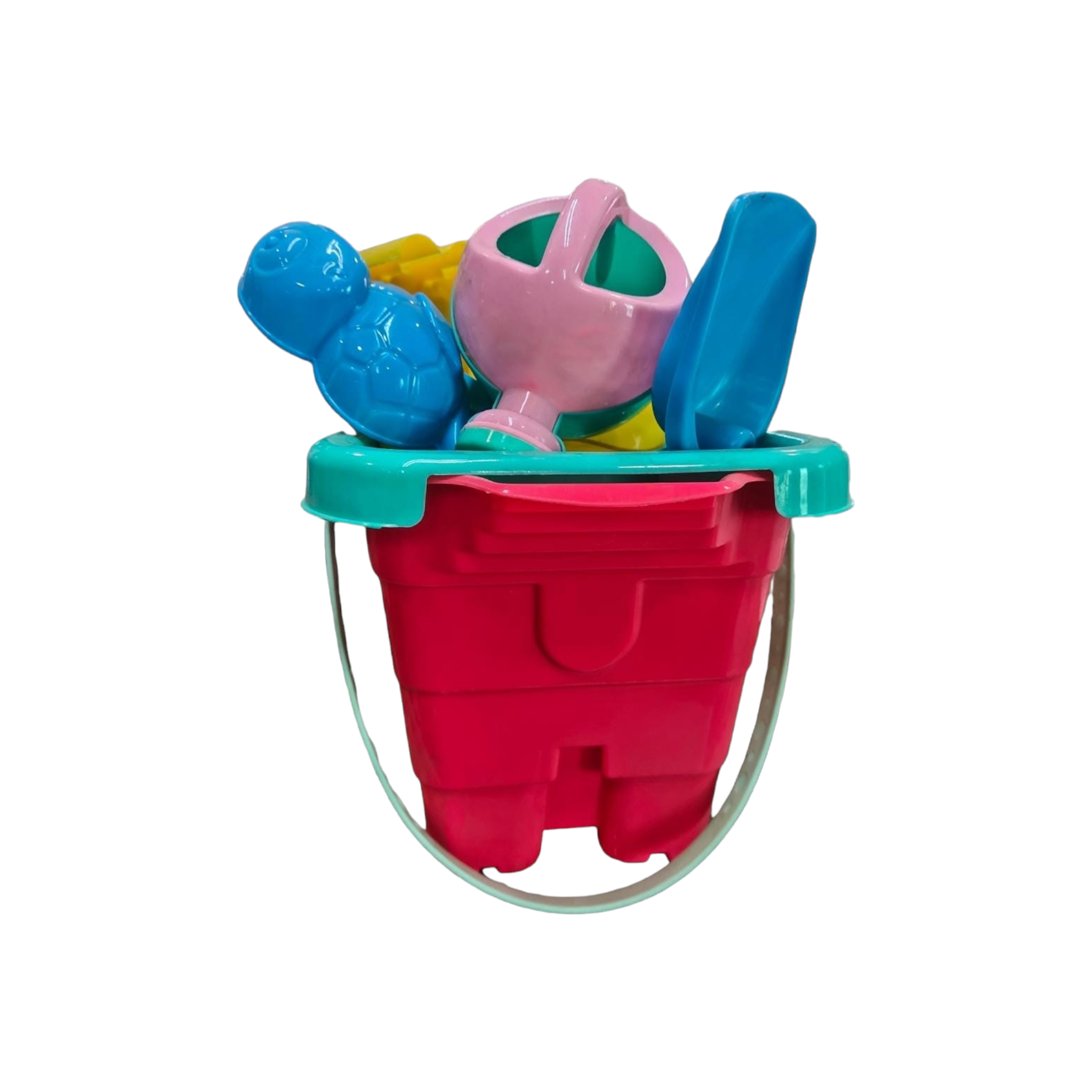 Kiddies Beach Bucket Square with Toys Combo