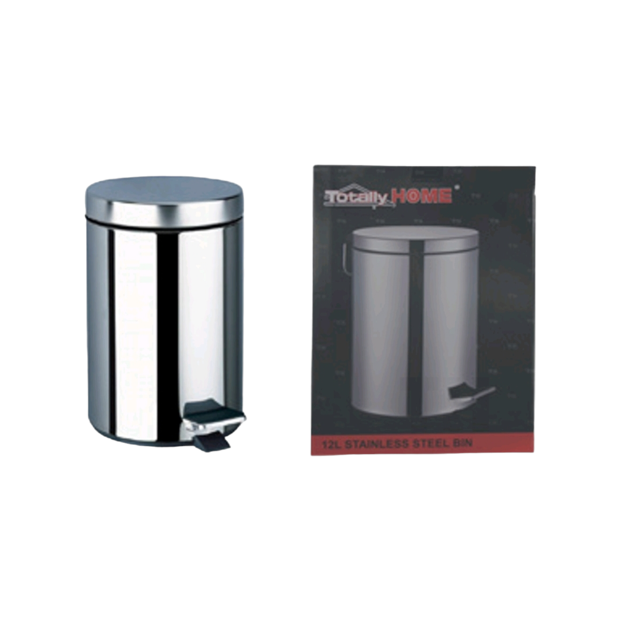Totally Home 5L Pedal Dustbin Stainless Steel TH28