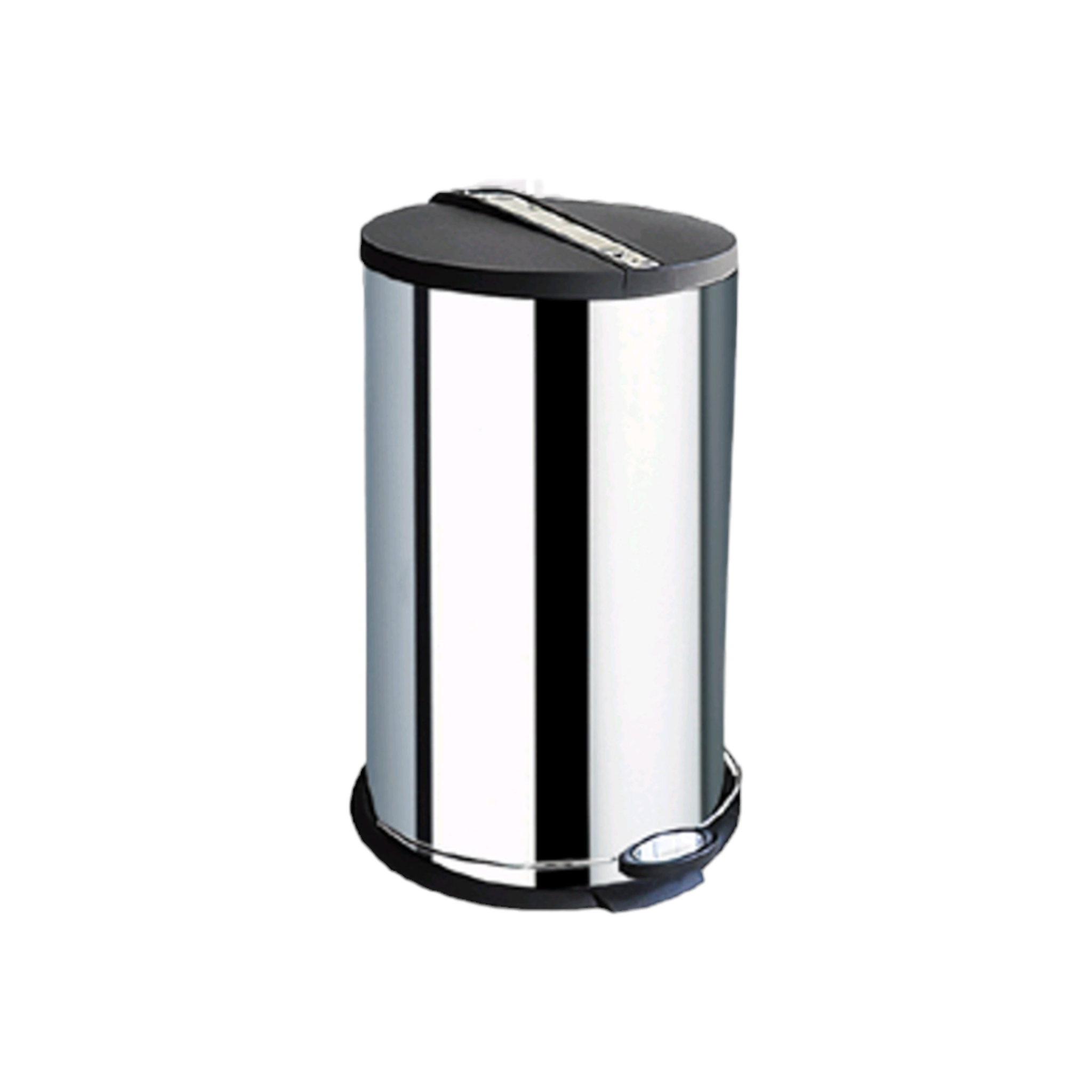 Totally Home 12L Pedal Dustbin Black Top Lid TH160