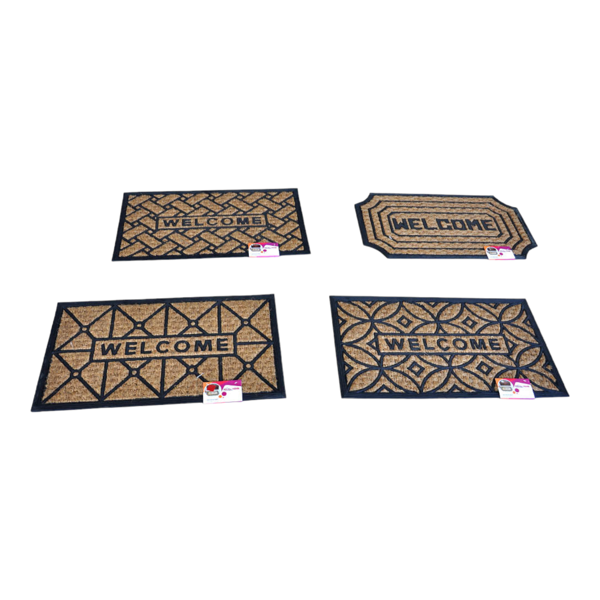 Totally Home Rubber Coir Fibre Door Welcome Mat