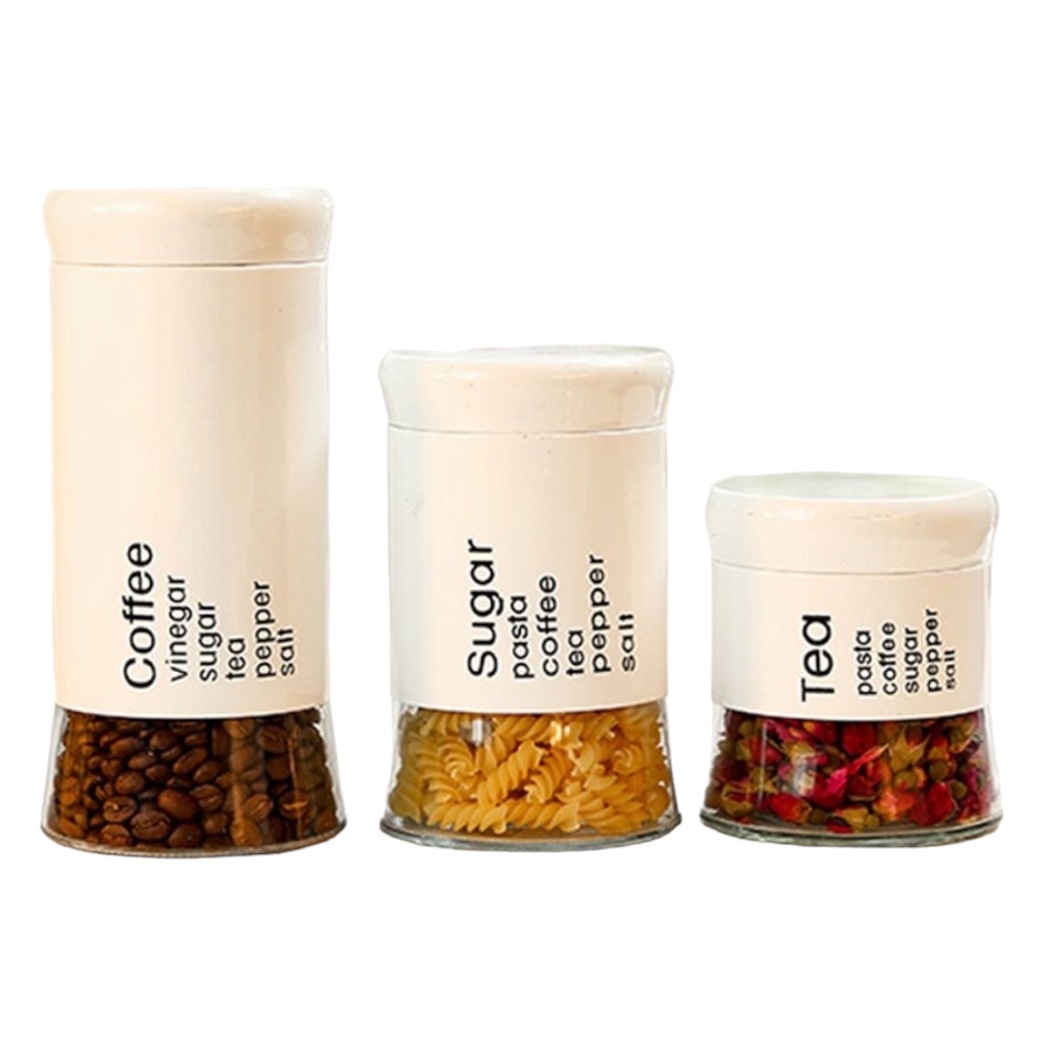 Totally Home Glass Canister 4pc Set