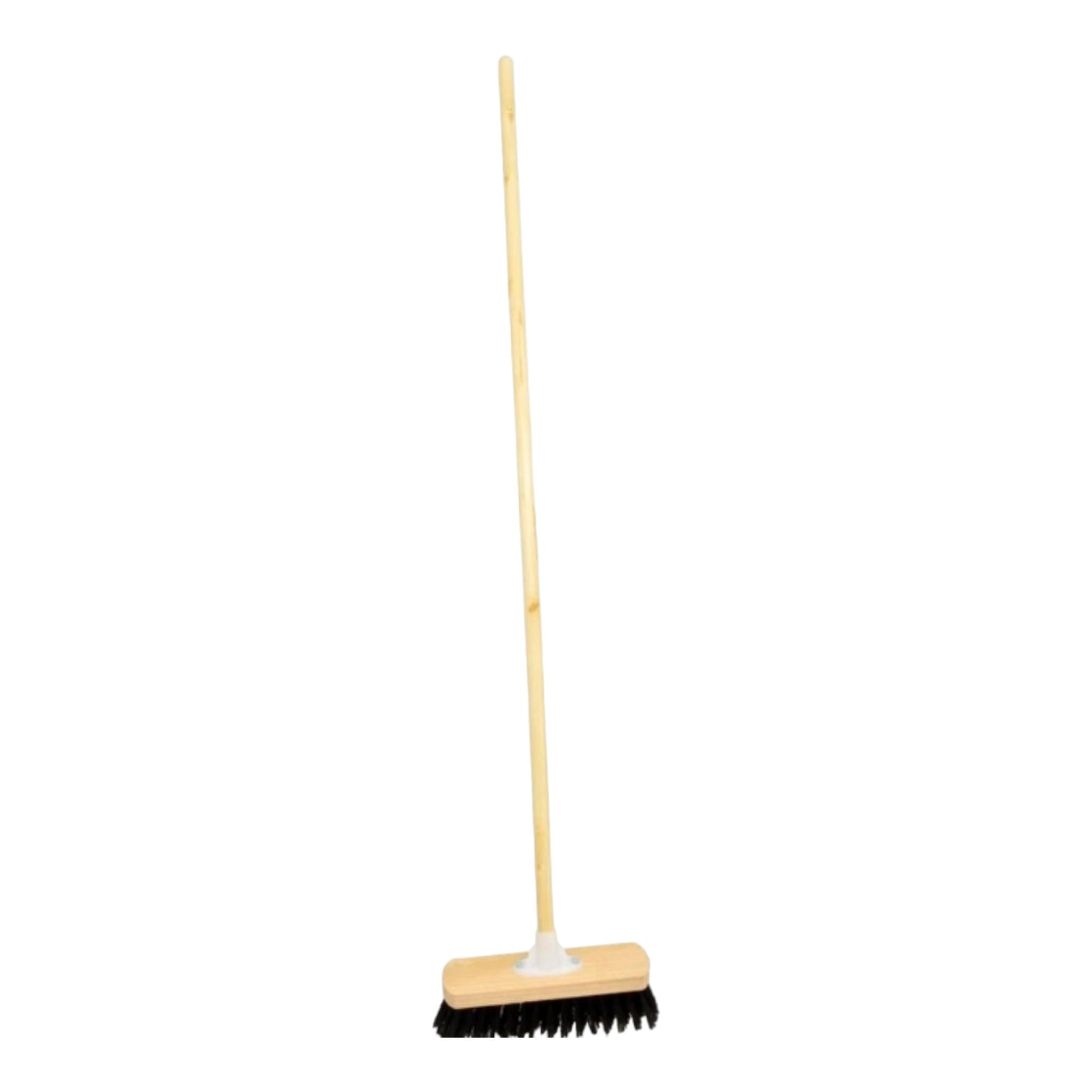 Academy Black Fibre Broom Complete with Handle F3568