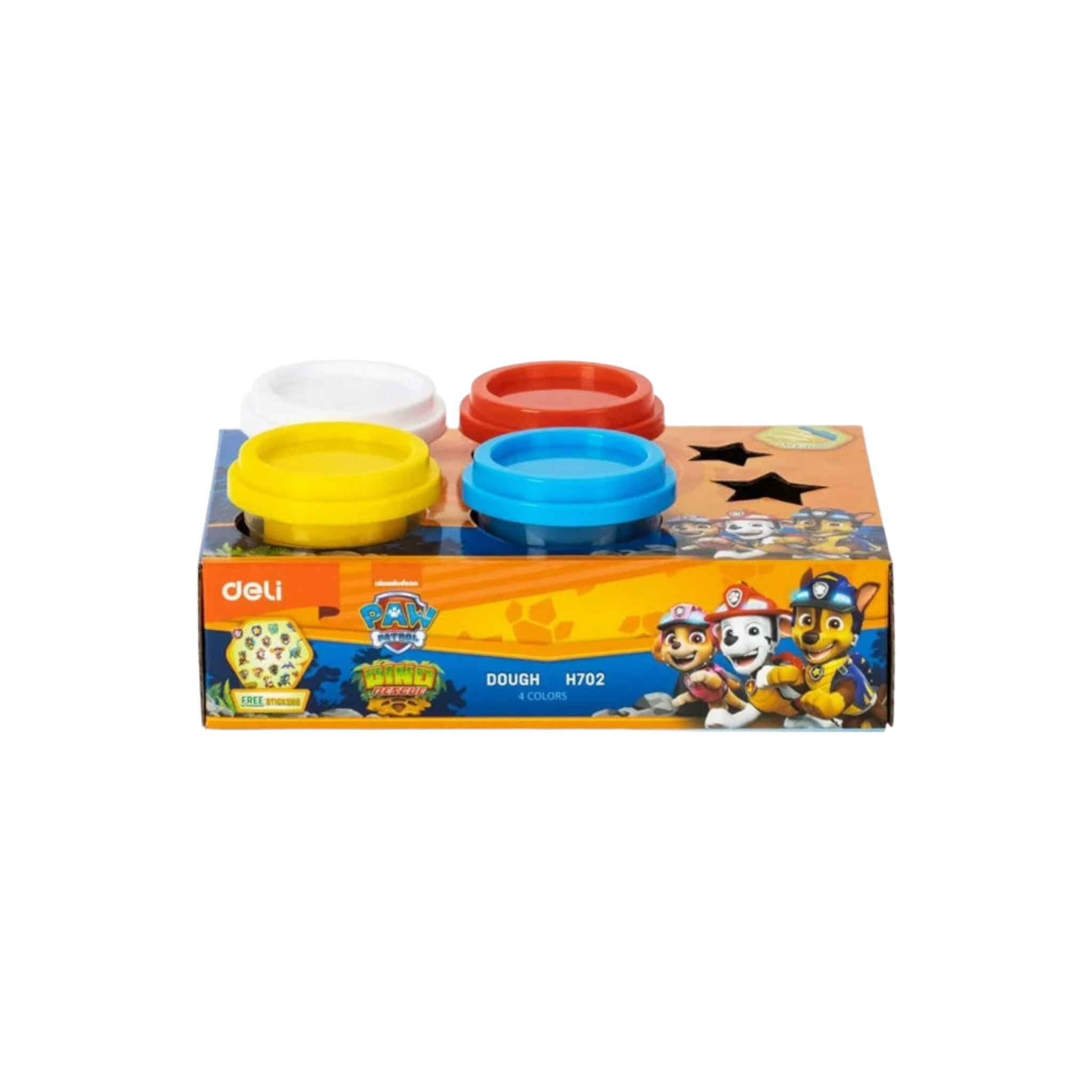 Deli Disney Paw Patrol Colour Dough 4pcs Assorted