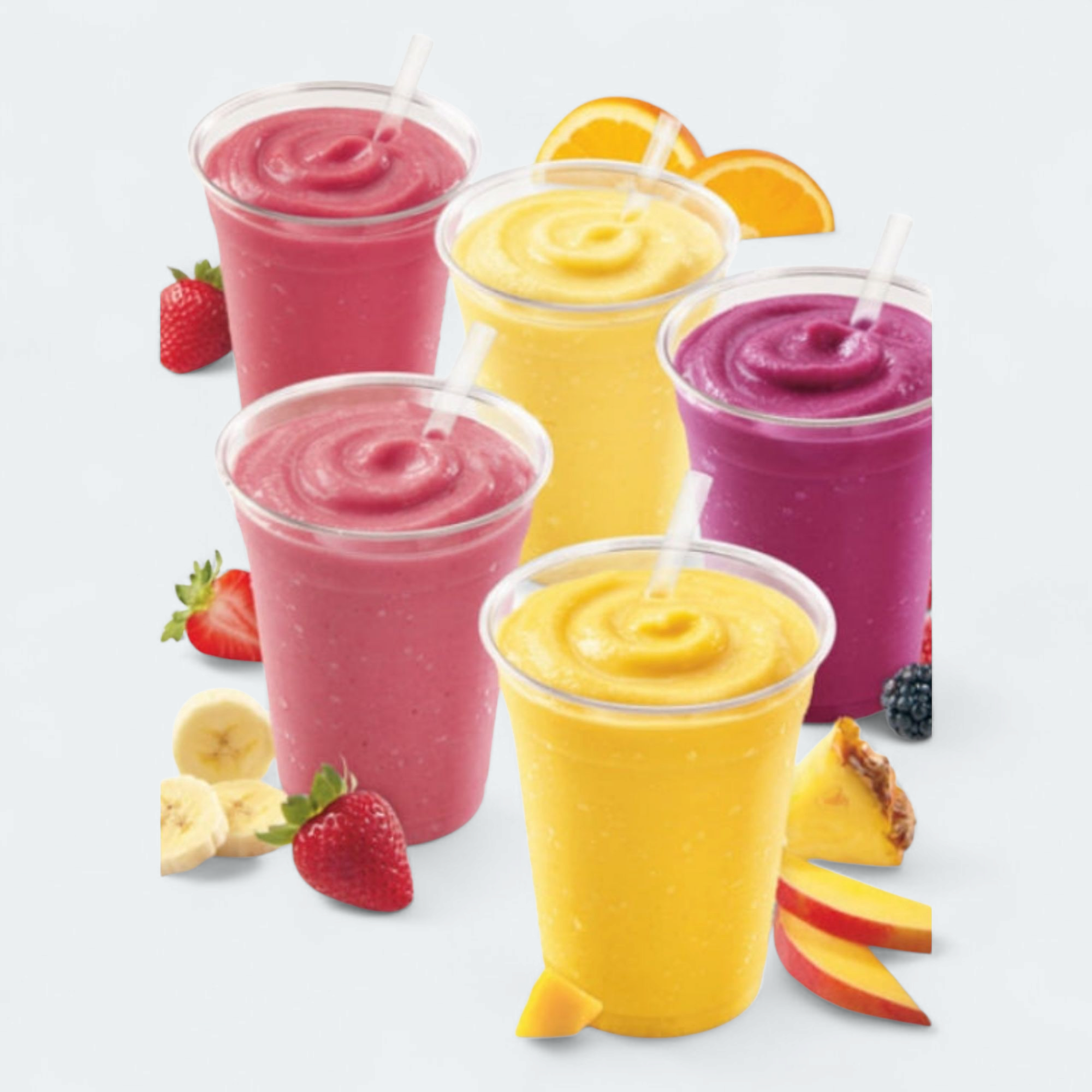350ml Disposable Smoothie PP Cup Robust 10pack