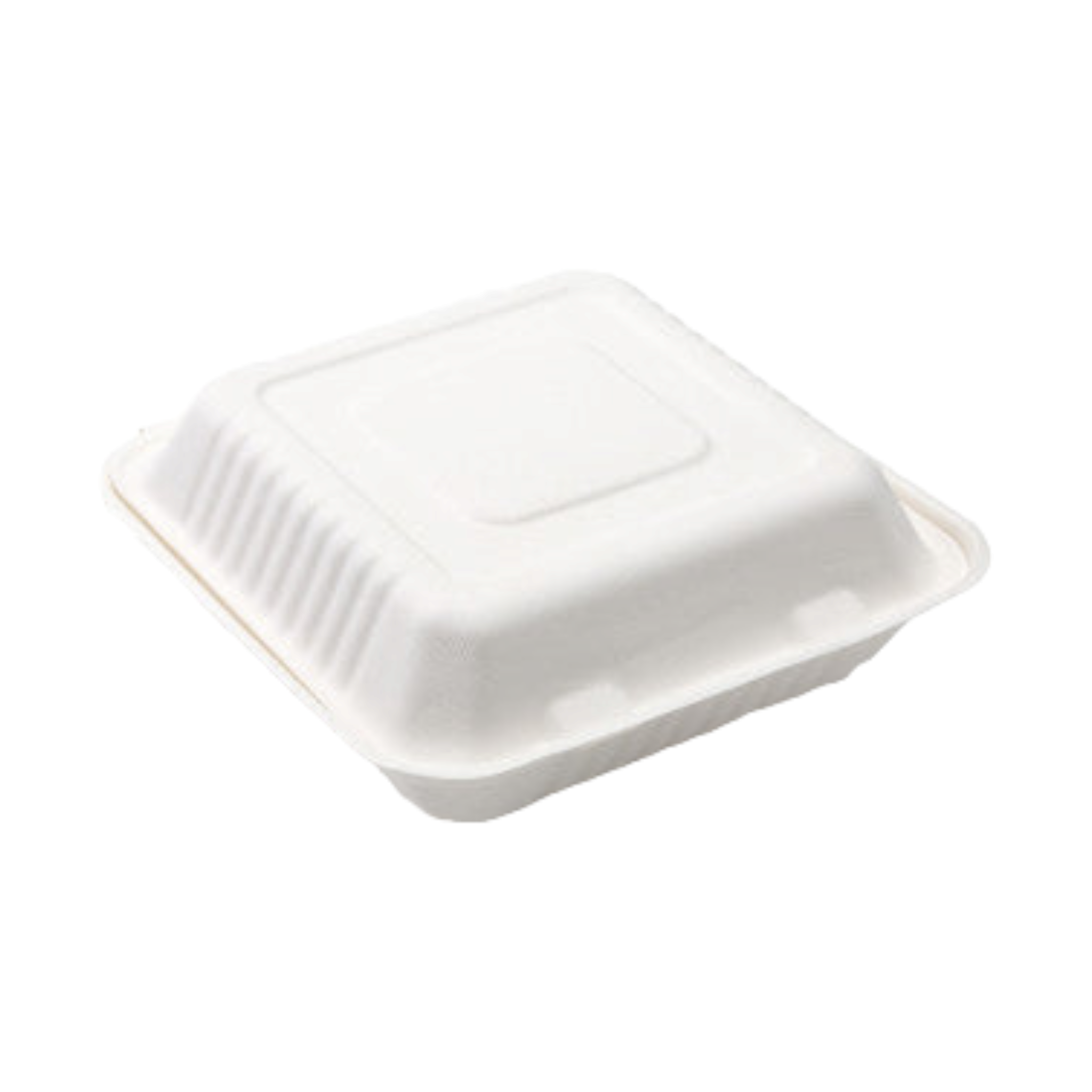 Biodegradable Bagasse Takeaway Burger Lunchbox Clamshell 1.2L 23x5cm deep