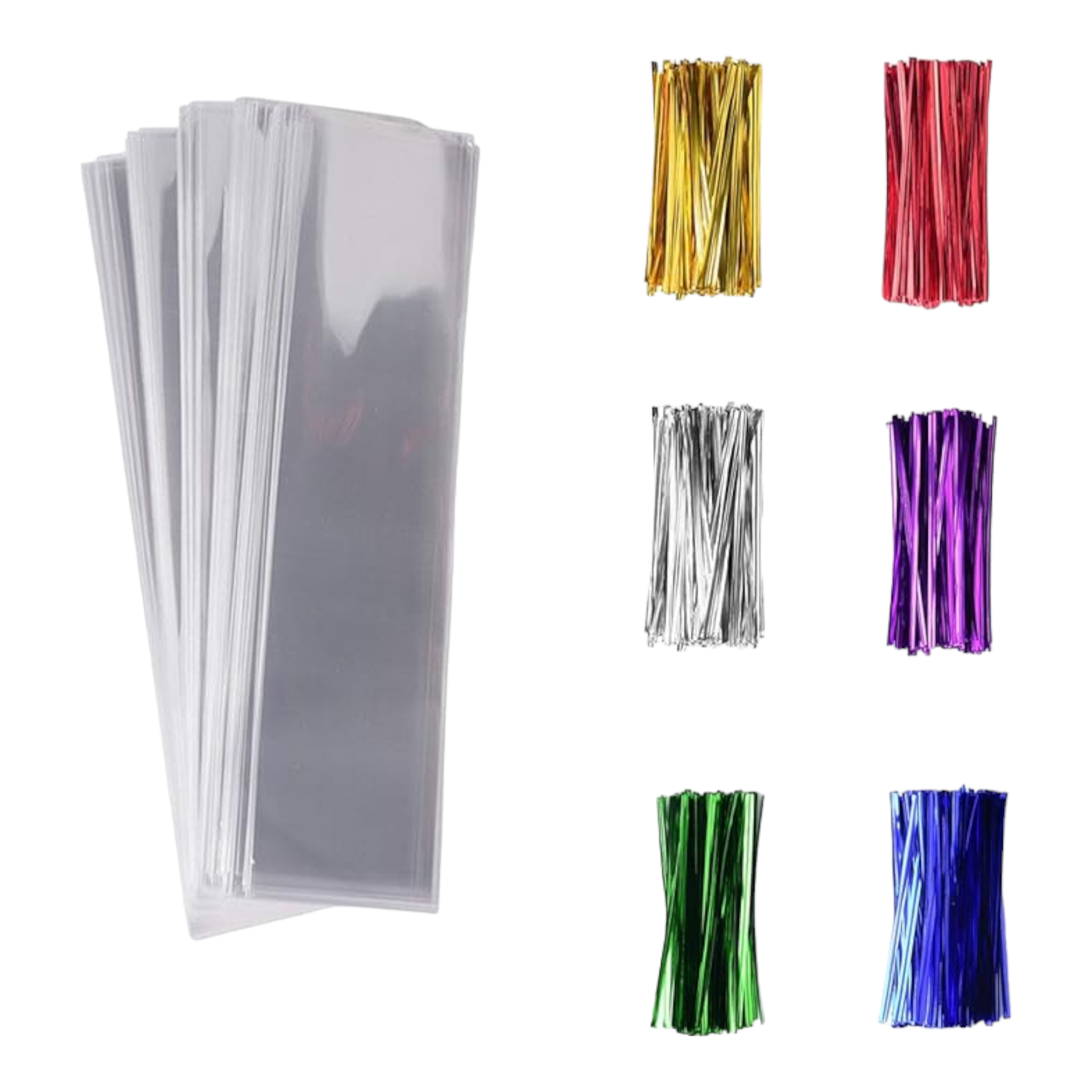 Polyprop Long Cellophane Treat Bags 10x30cm 35mic 100pack