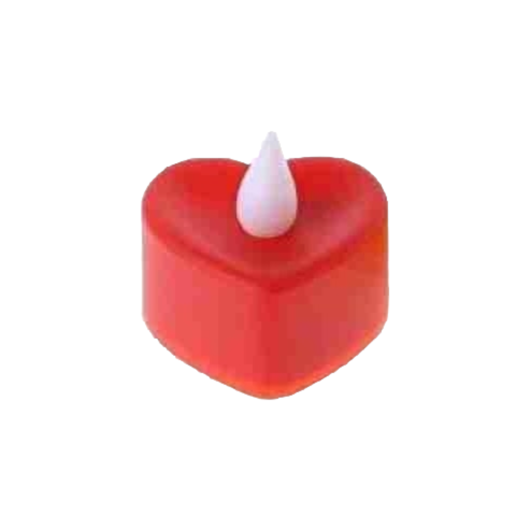 LED Tealight Candle - Heart Design 4x2.1cm Plastic