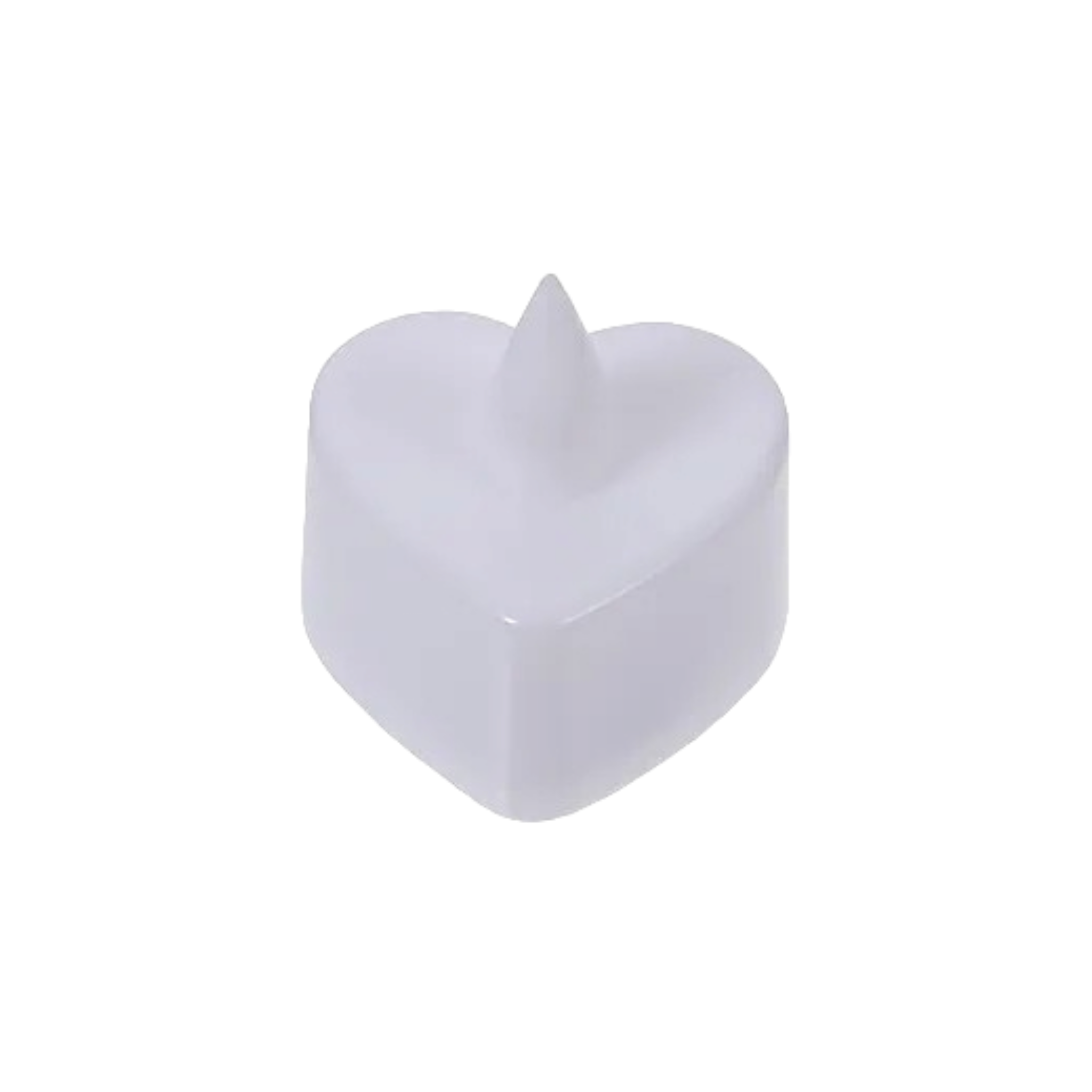 LED Tealight Candle - Heart Design 4x2.1cm Plastic