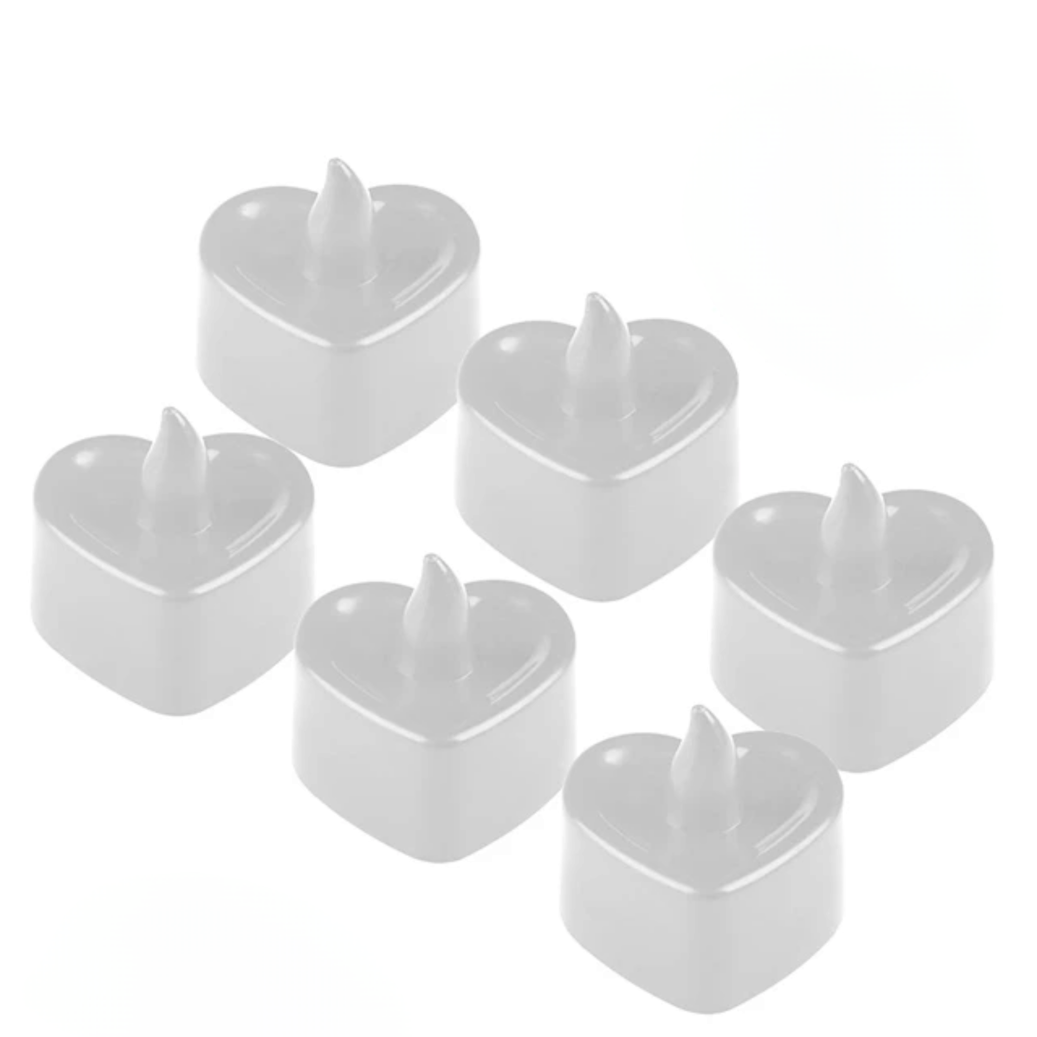 LED Tealight Candle - Heart Design 4x2.1cm Plastic