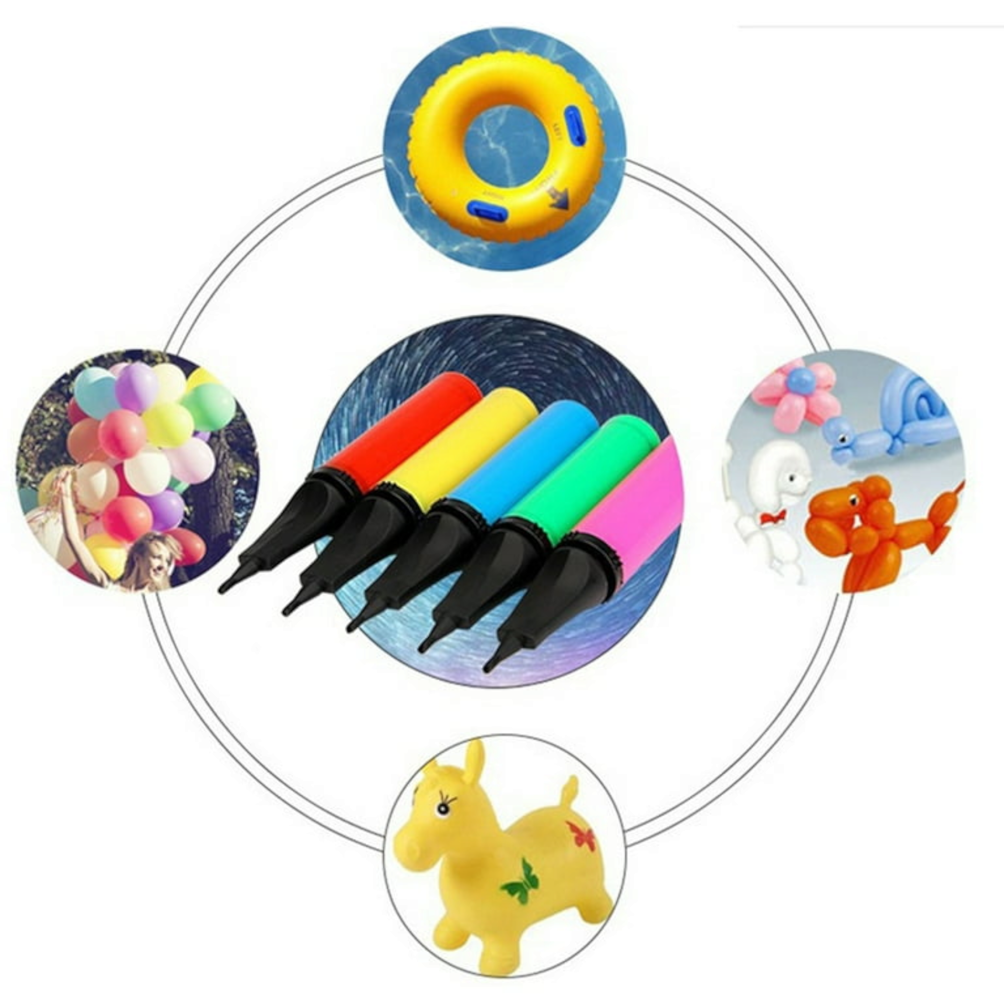 Balloon Inflator Air Hand Pump