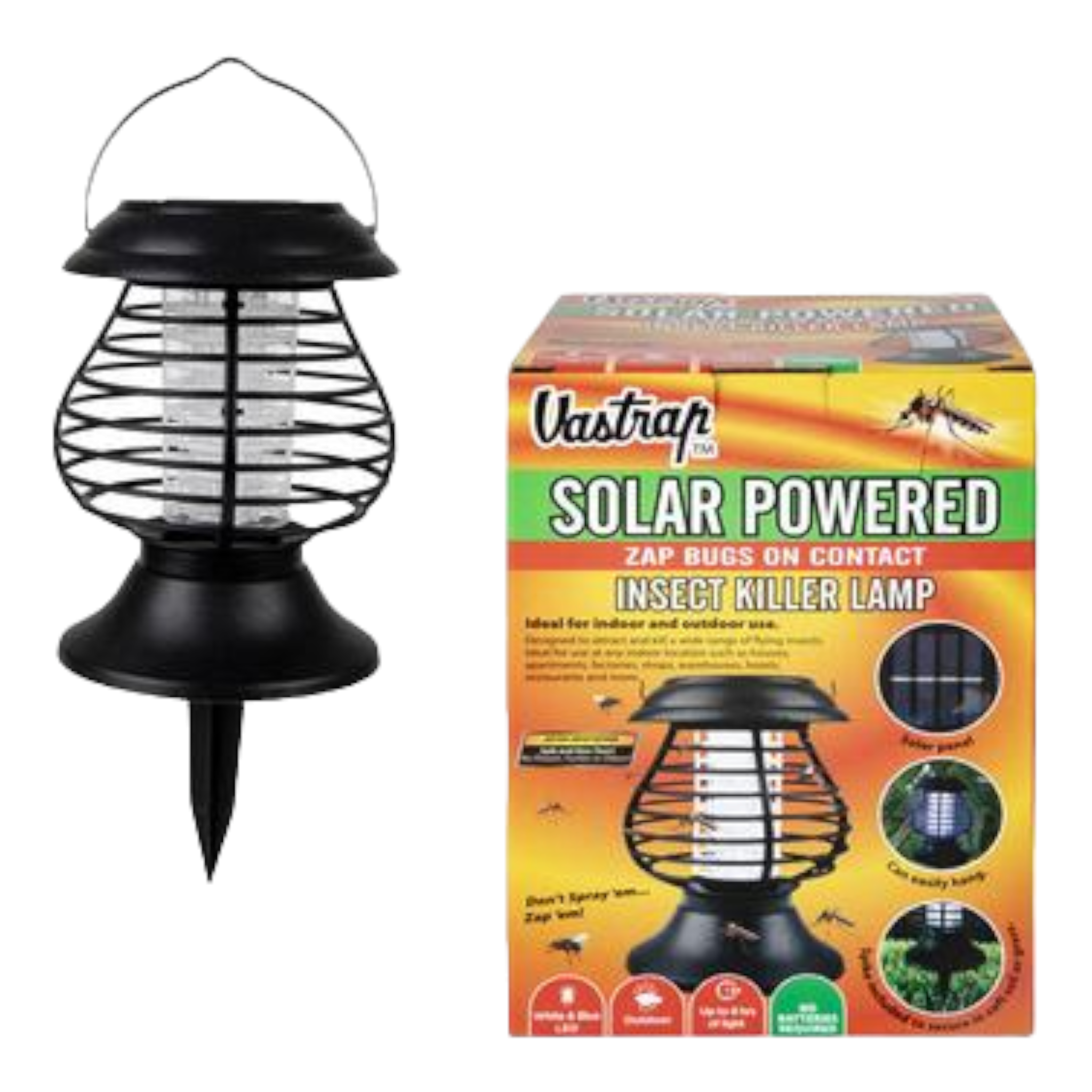 Vastrap Insect Killer Lamp Solar Powered 18cm