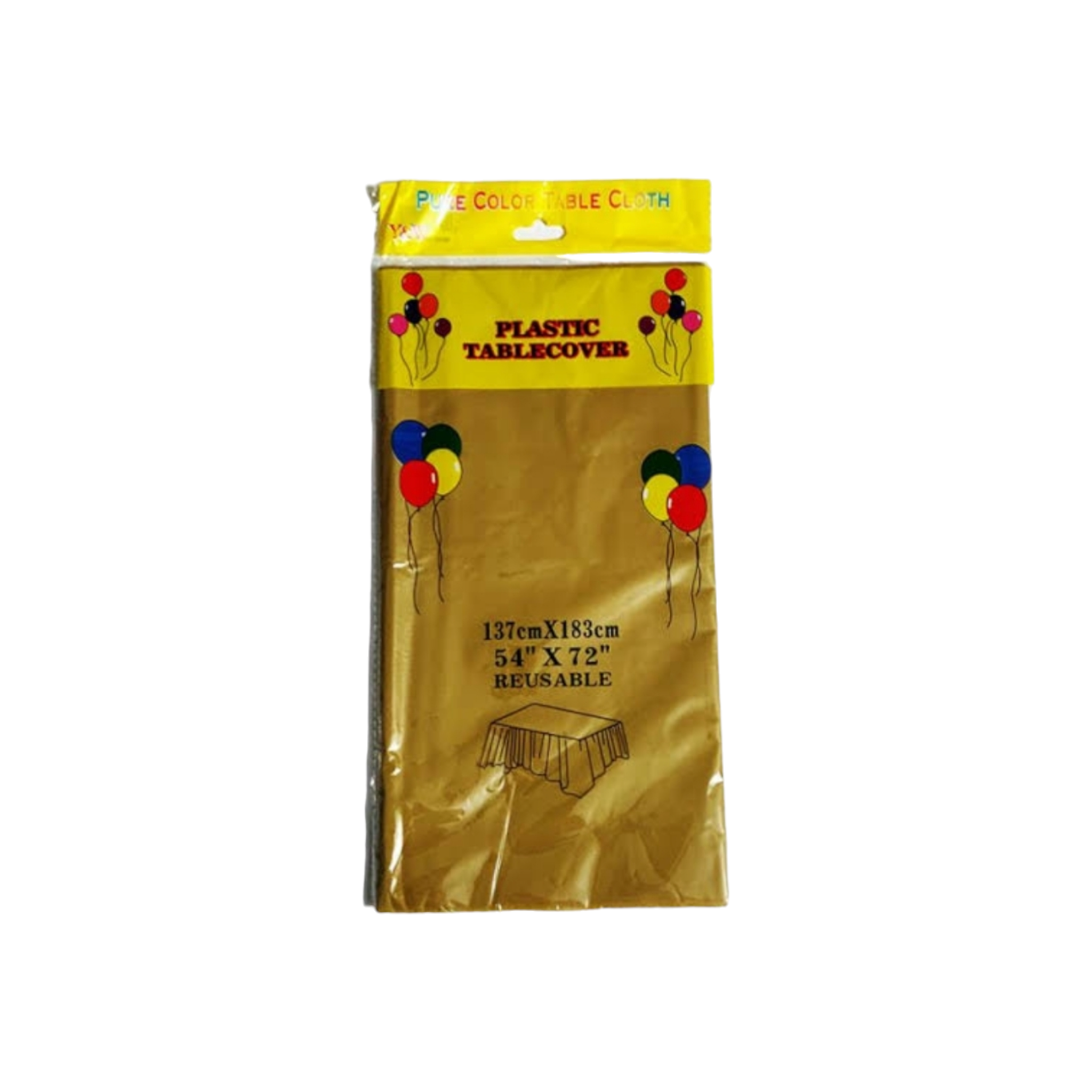 Multipurpose Plastic Party Table Cover Disposable & Reusable 137x183cm