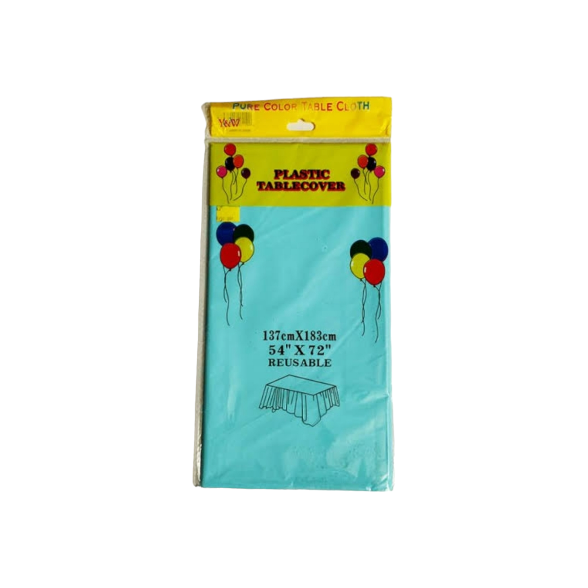 Multipurpose Plastic Party Table Cover Disposable & Reusable 137x183cm