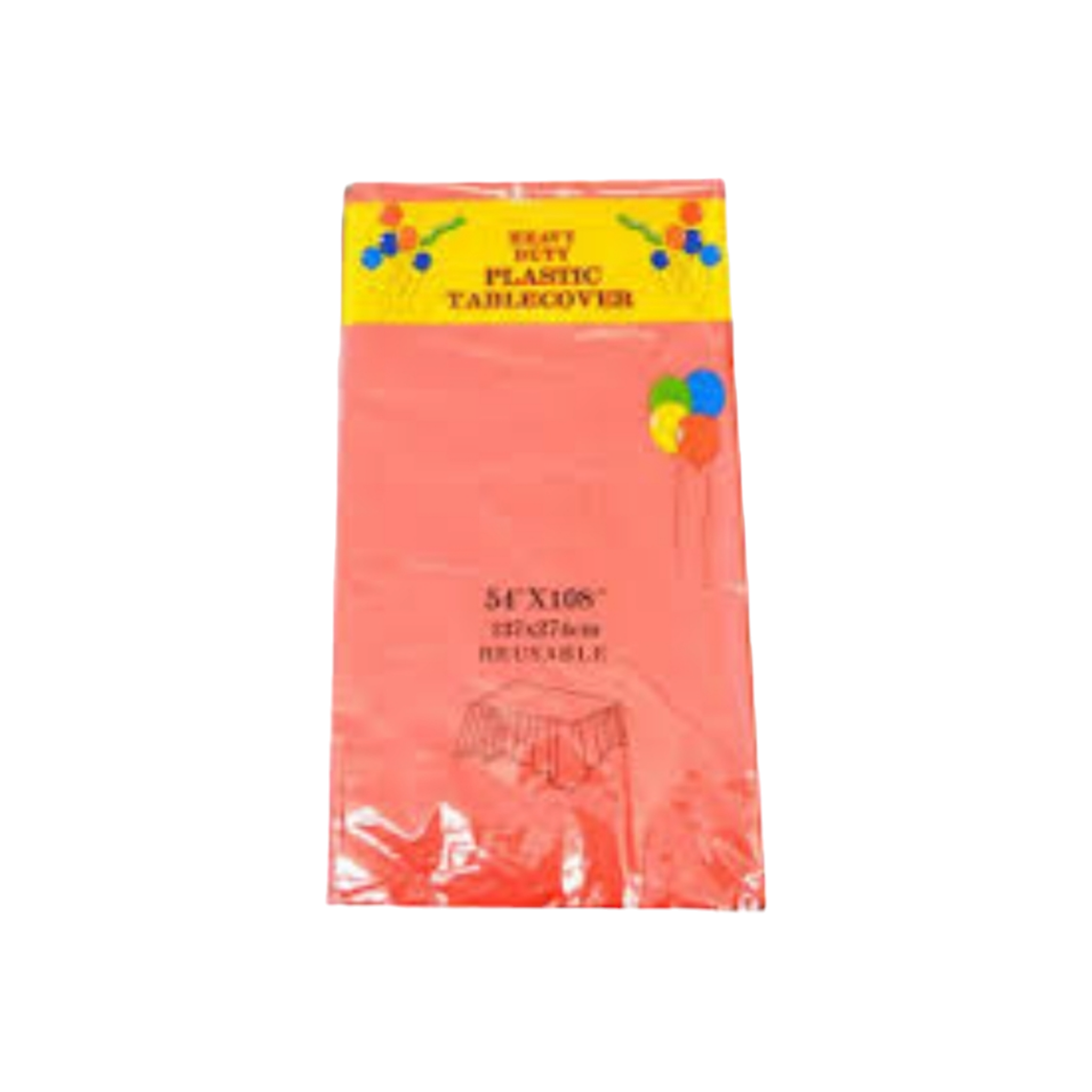 Multipurpose Plastic Party Table Cover Disposable & Reusable 137x183cm