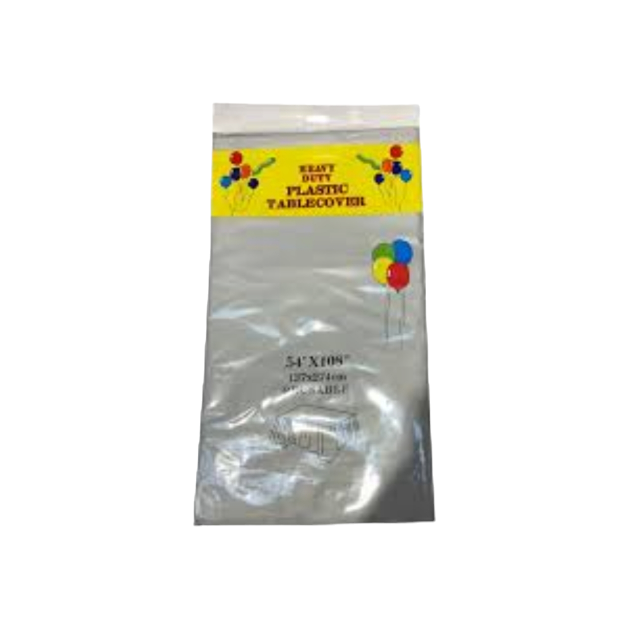 Multipurpose Plastic Party Table Cover Disposable & Reusable 137x183cm